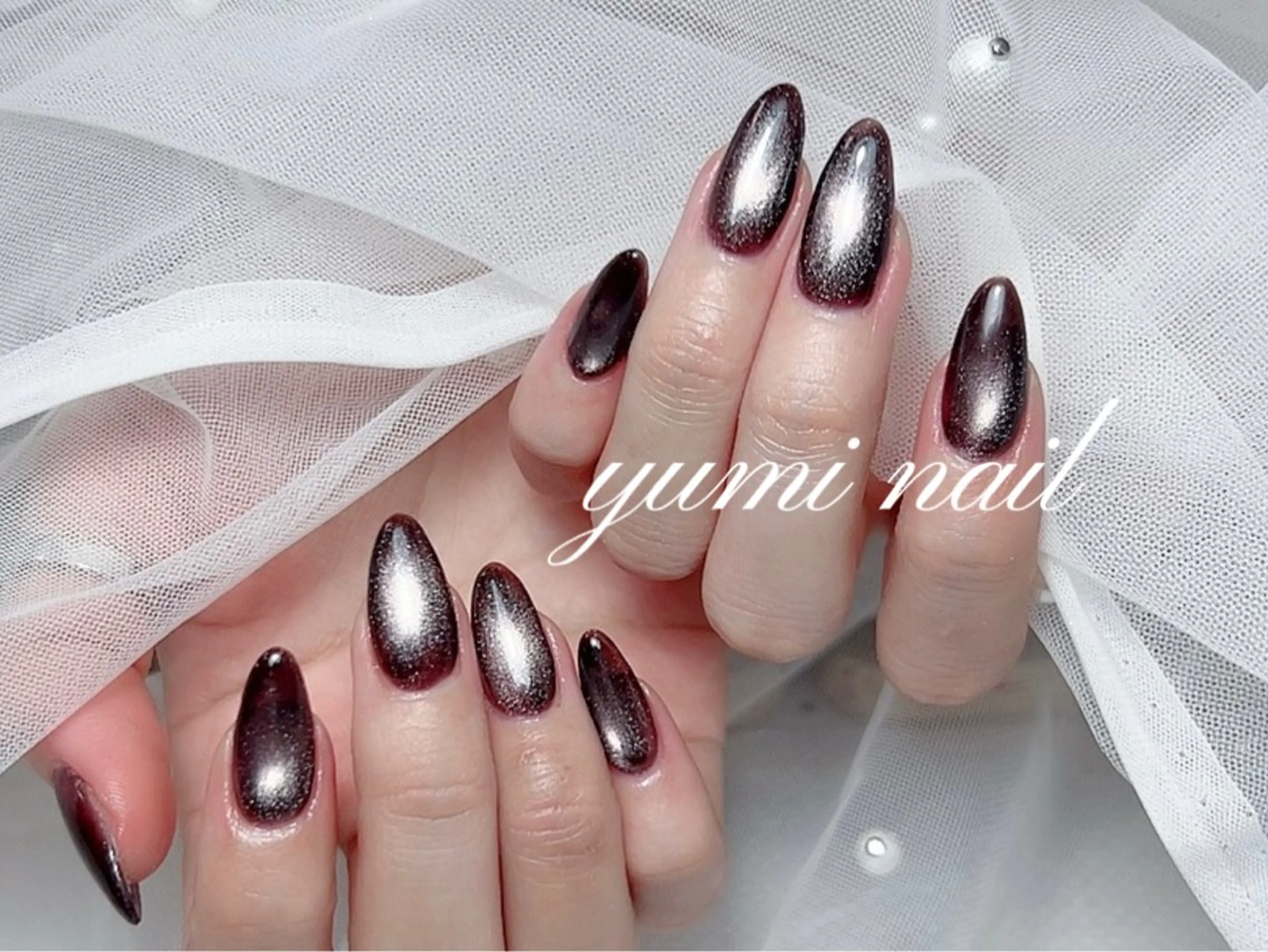 ネイル 𝐲𝐮𝐦𝐢🎀 長さ出しデザイン専門のネイルデザイン