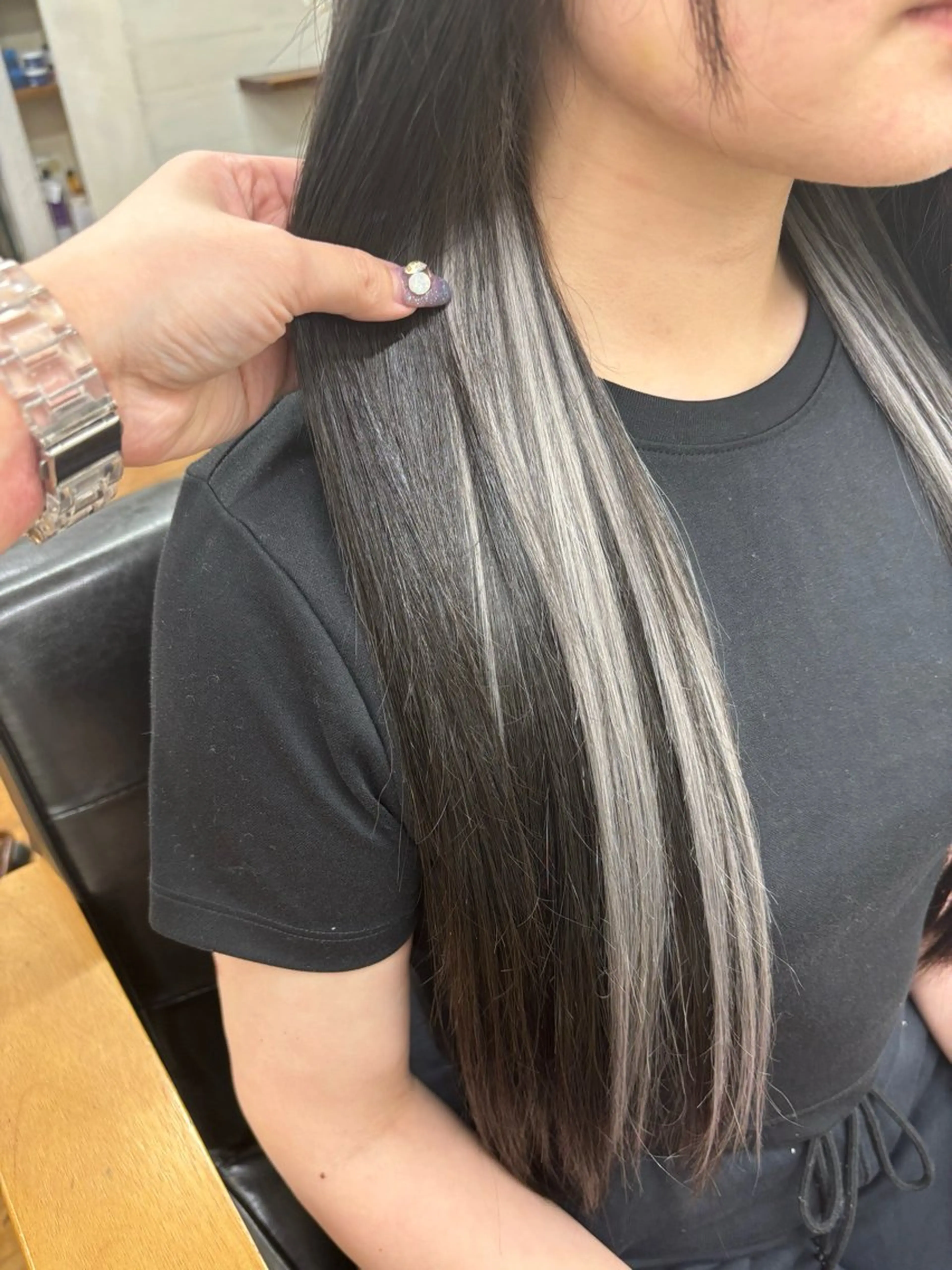 シールエクステのカウンセリングの写真