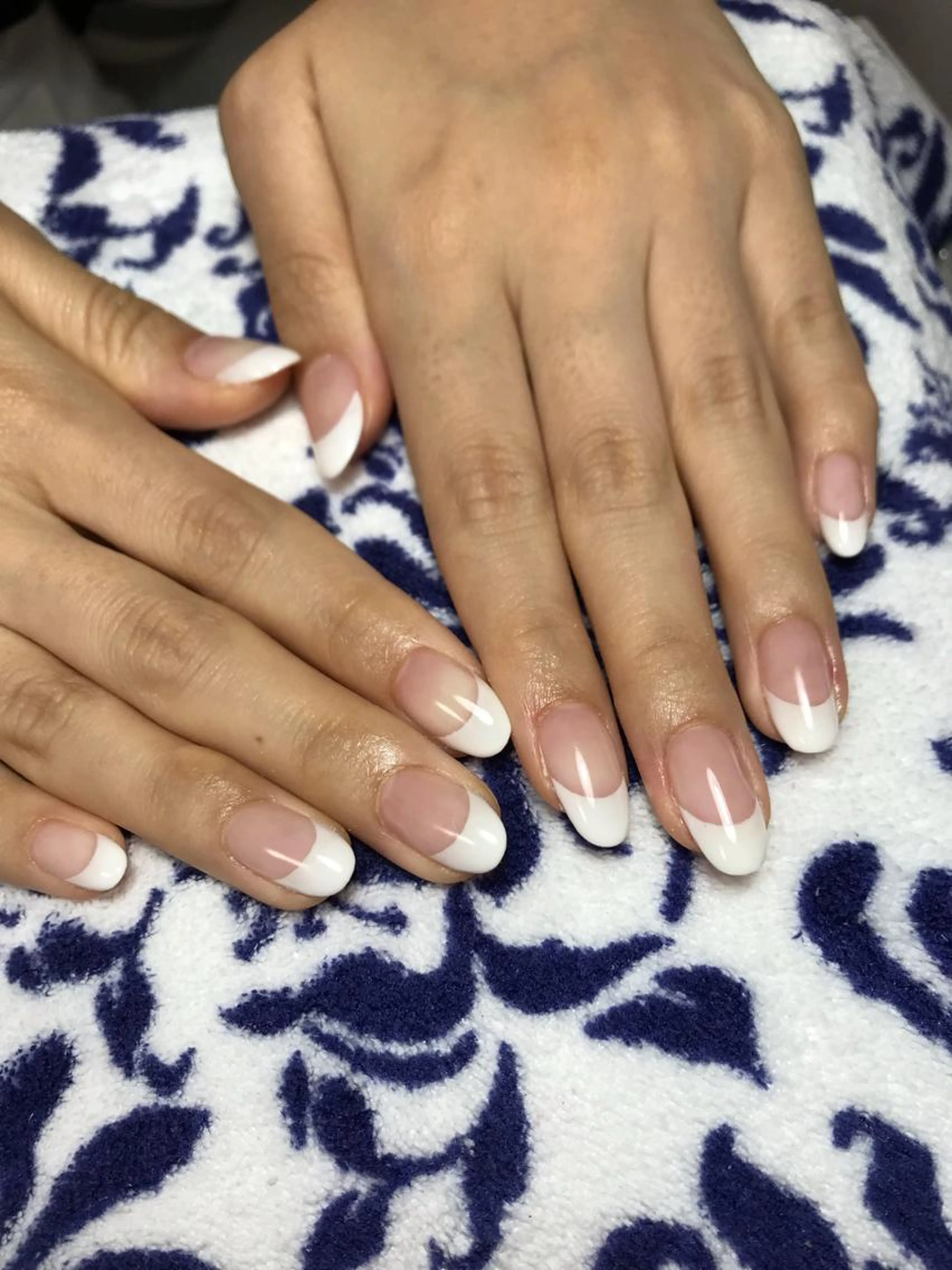 初回フレンチネイル  通常7700円オフ込み6600円ラメラインも⭕️の写真