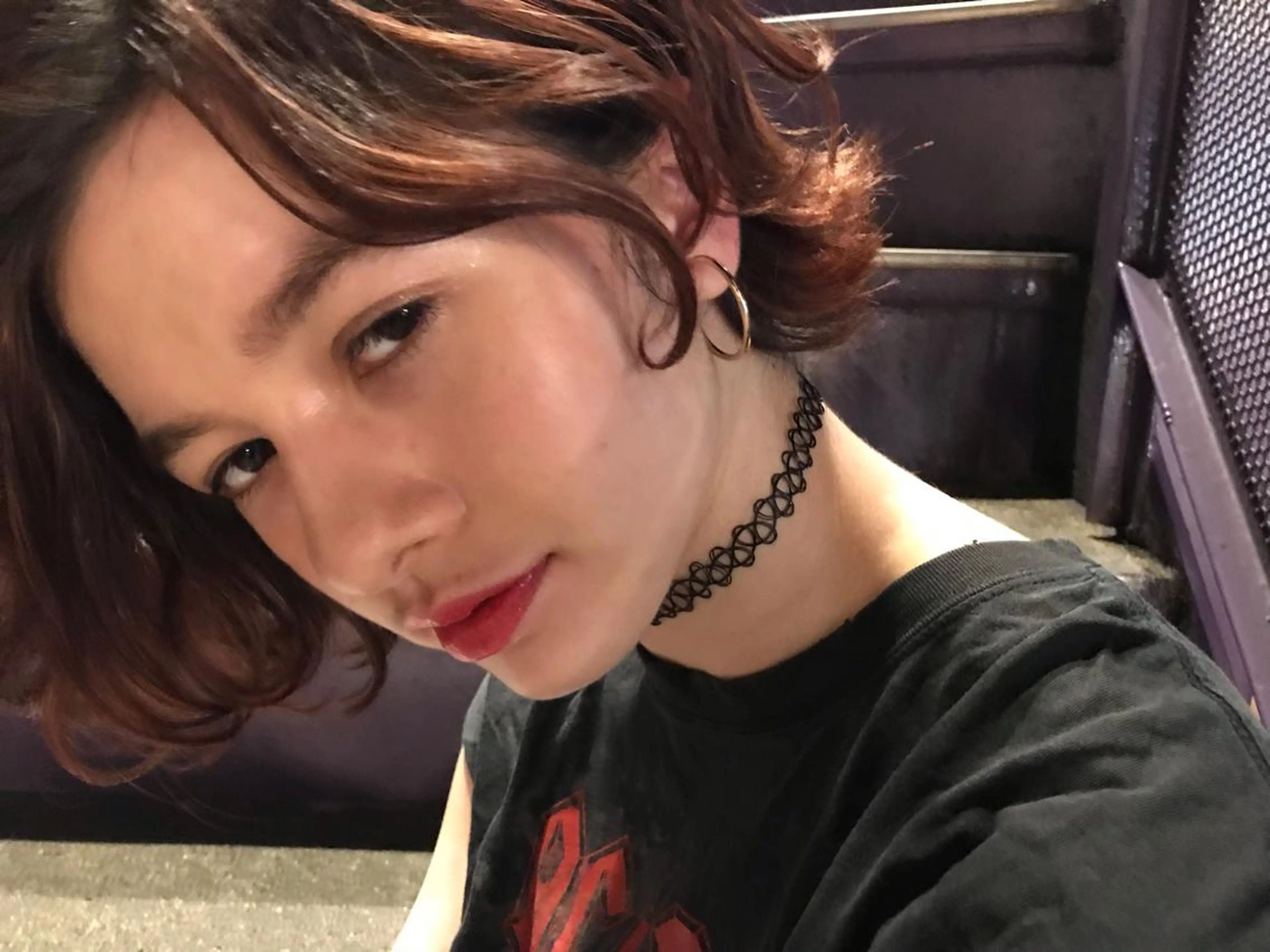 ショート カラー ヒロミ/アレンジ/ アンニュイ/透け感のヘアスタイル