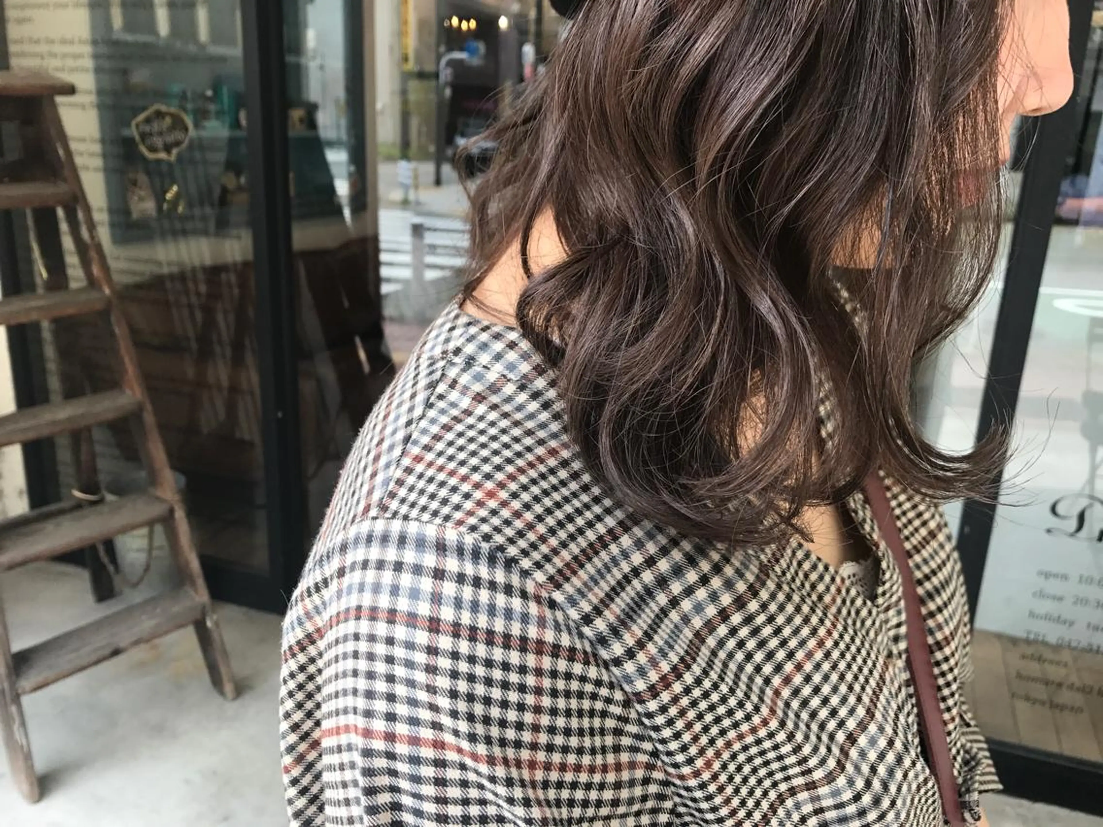 ミディアム カラー グレージュ オリーブ透明感カラー 表参道/MIKUのヘアスタイル