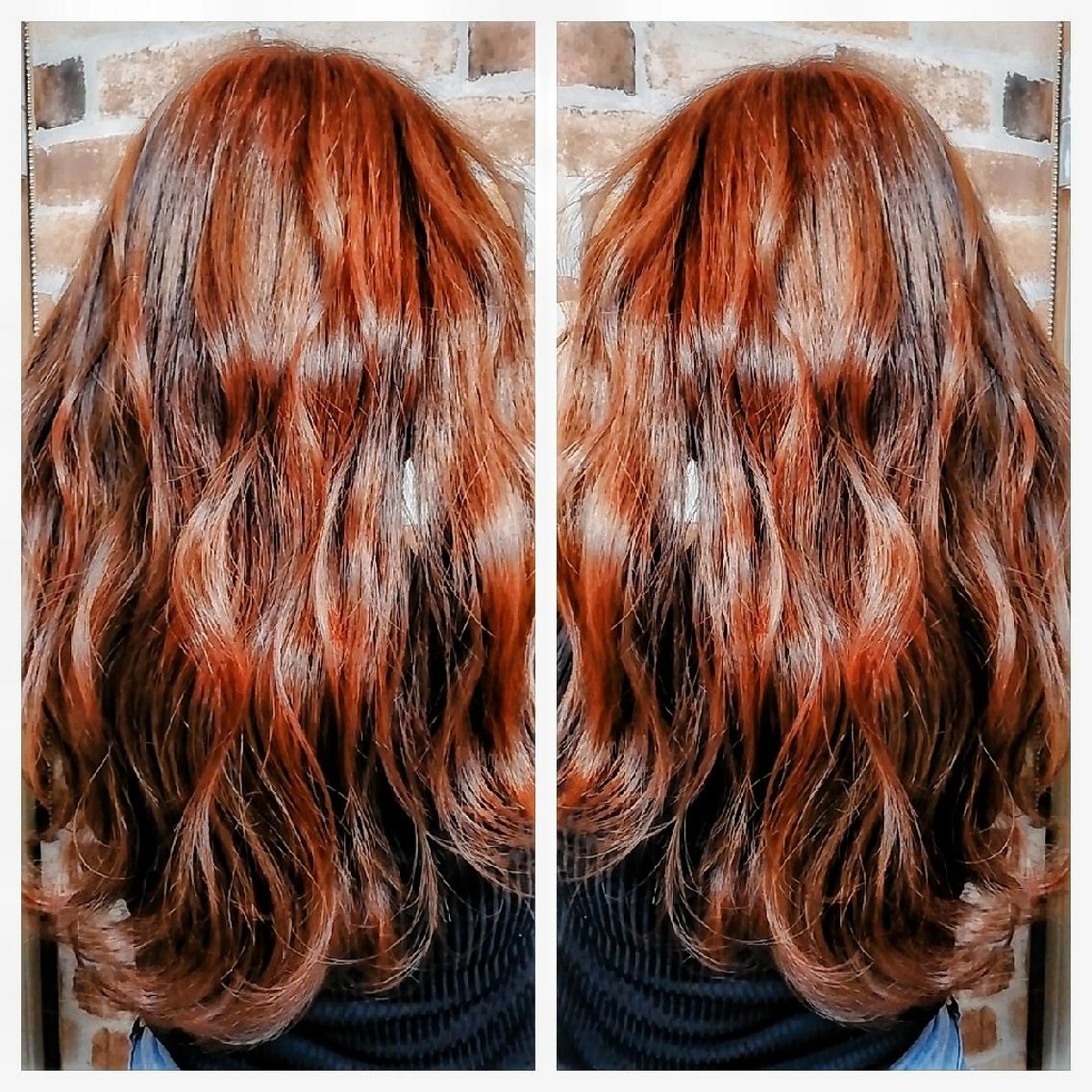 ロング 小林　ローズパープル カット＆カラー美容室のヘアスタイル