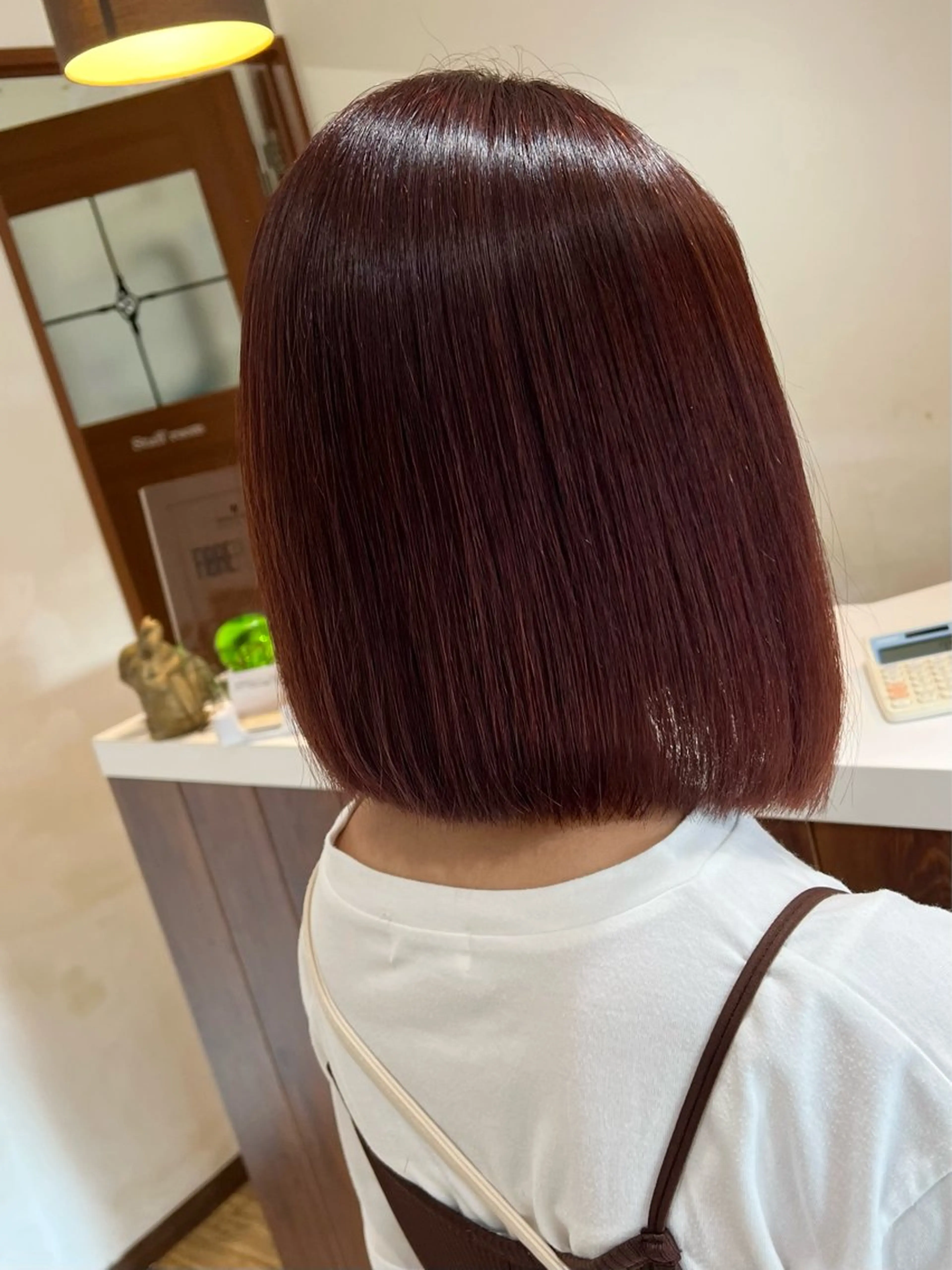 ショート 前下がりボブ ボブ カット ヘアカラー トリートメント 透明感カラー🕊️✨ Mayu🦮🩶のヘアスタイル