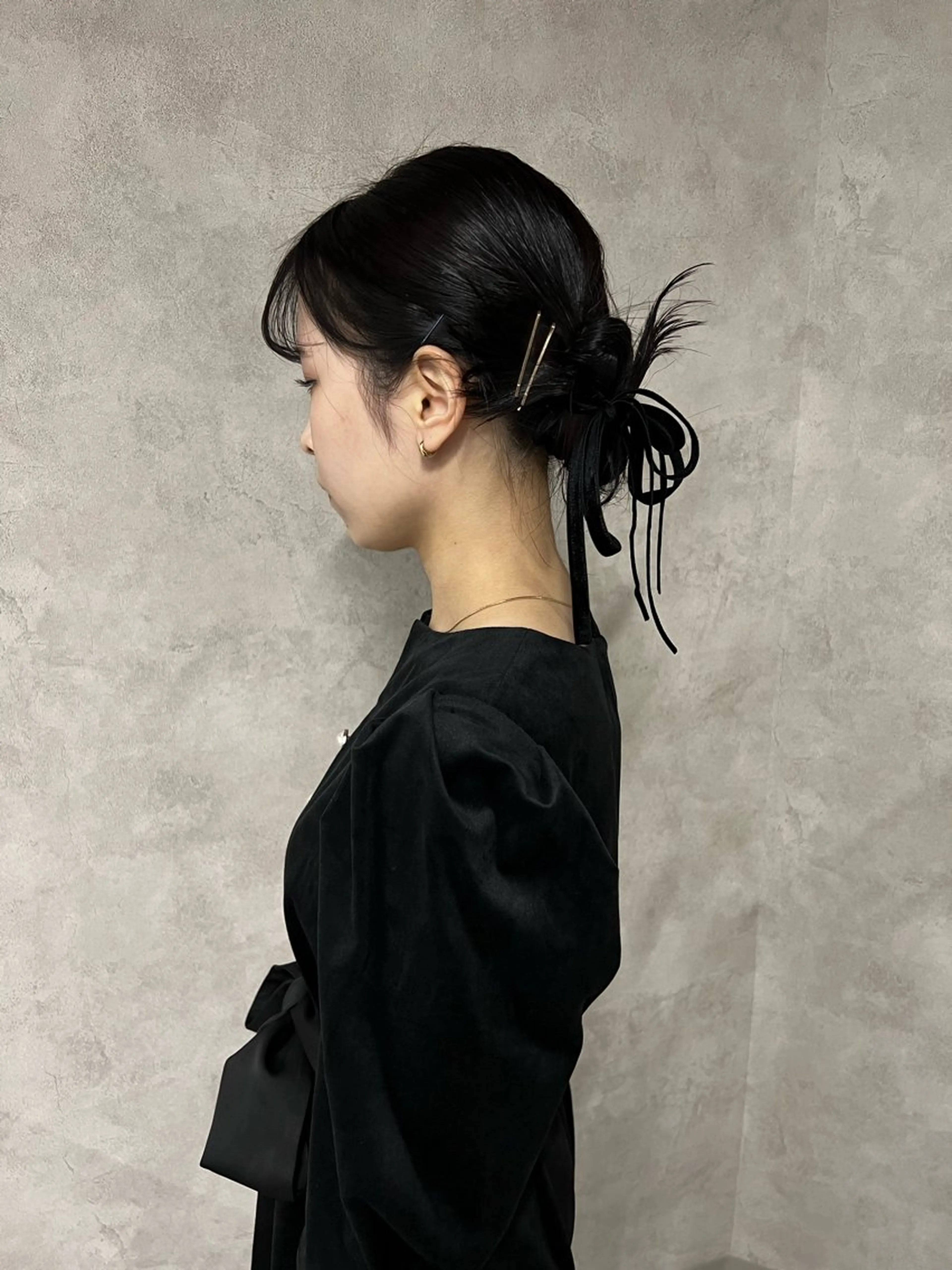 ロング カラー ヘアアレンジ キッズ mana 暖色カラーカットのヘアスタイル