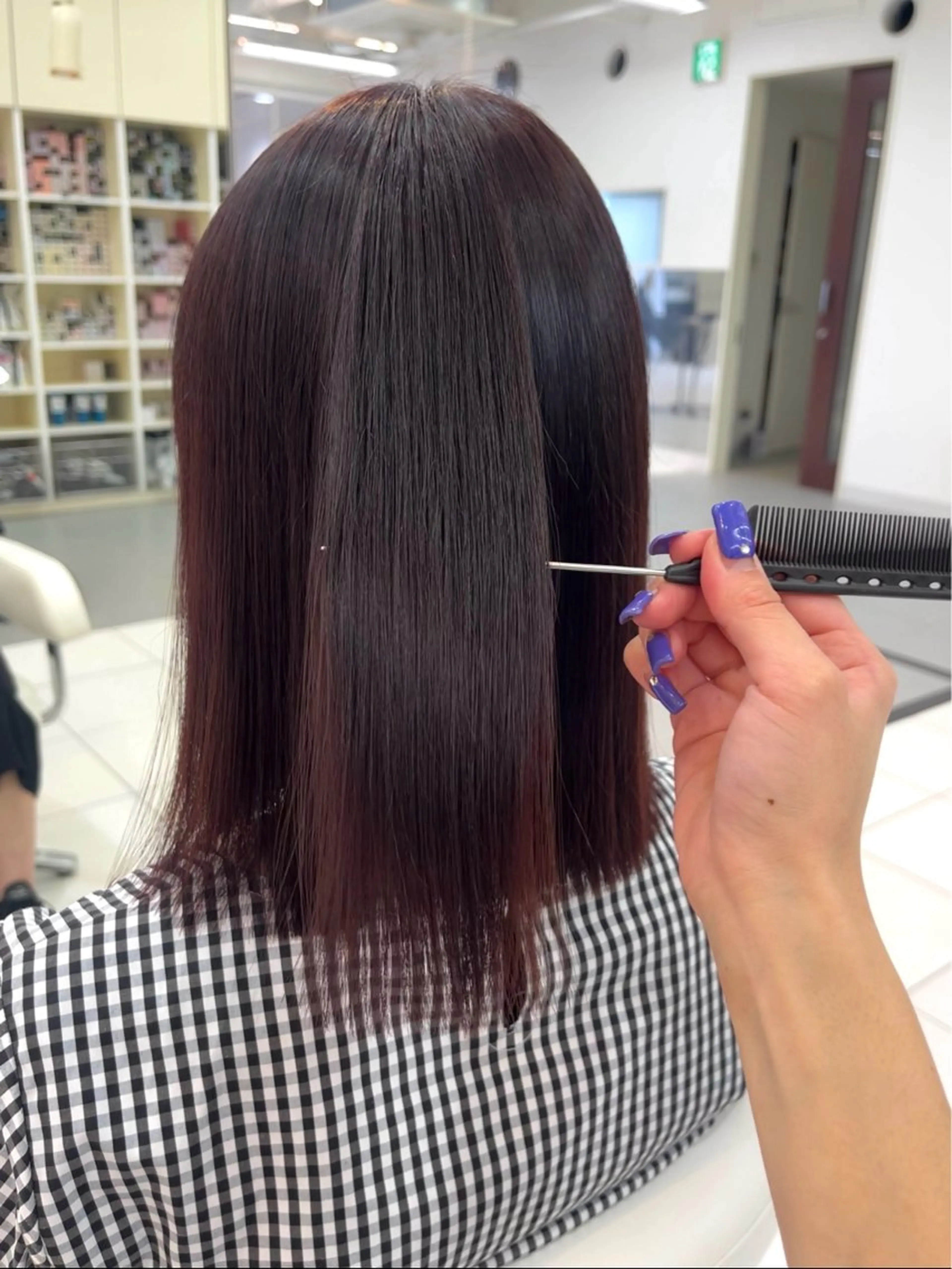 ミディアム 縮毛矯正 XIA AIMIのヘアスタイル