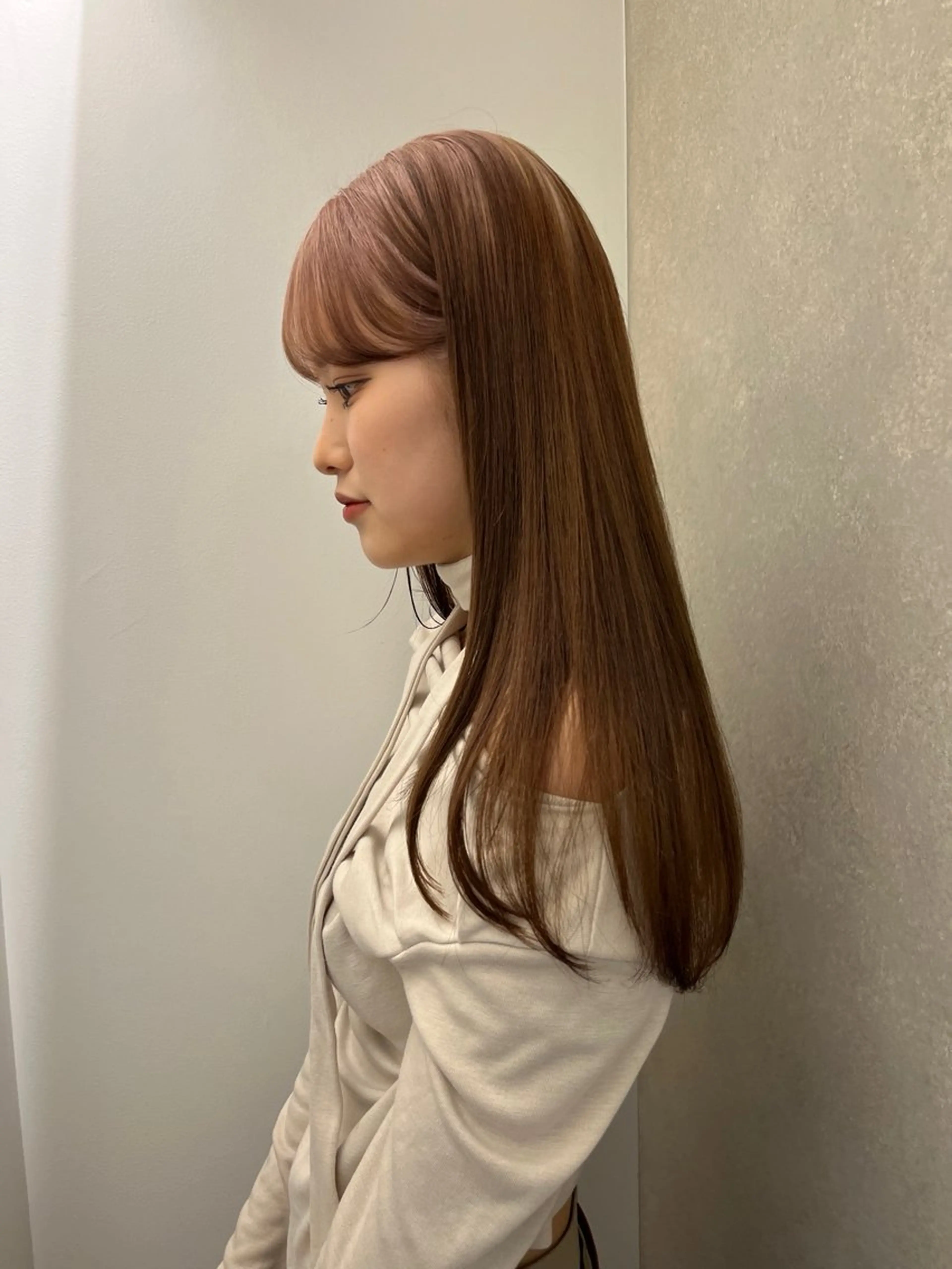 セミロング カラー ブラウンカラー ピンクカラー ヘアカラー 吉祥寺/個性派/ kazuha🩰のヘアスタイル