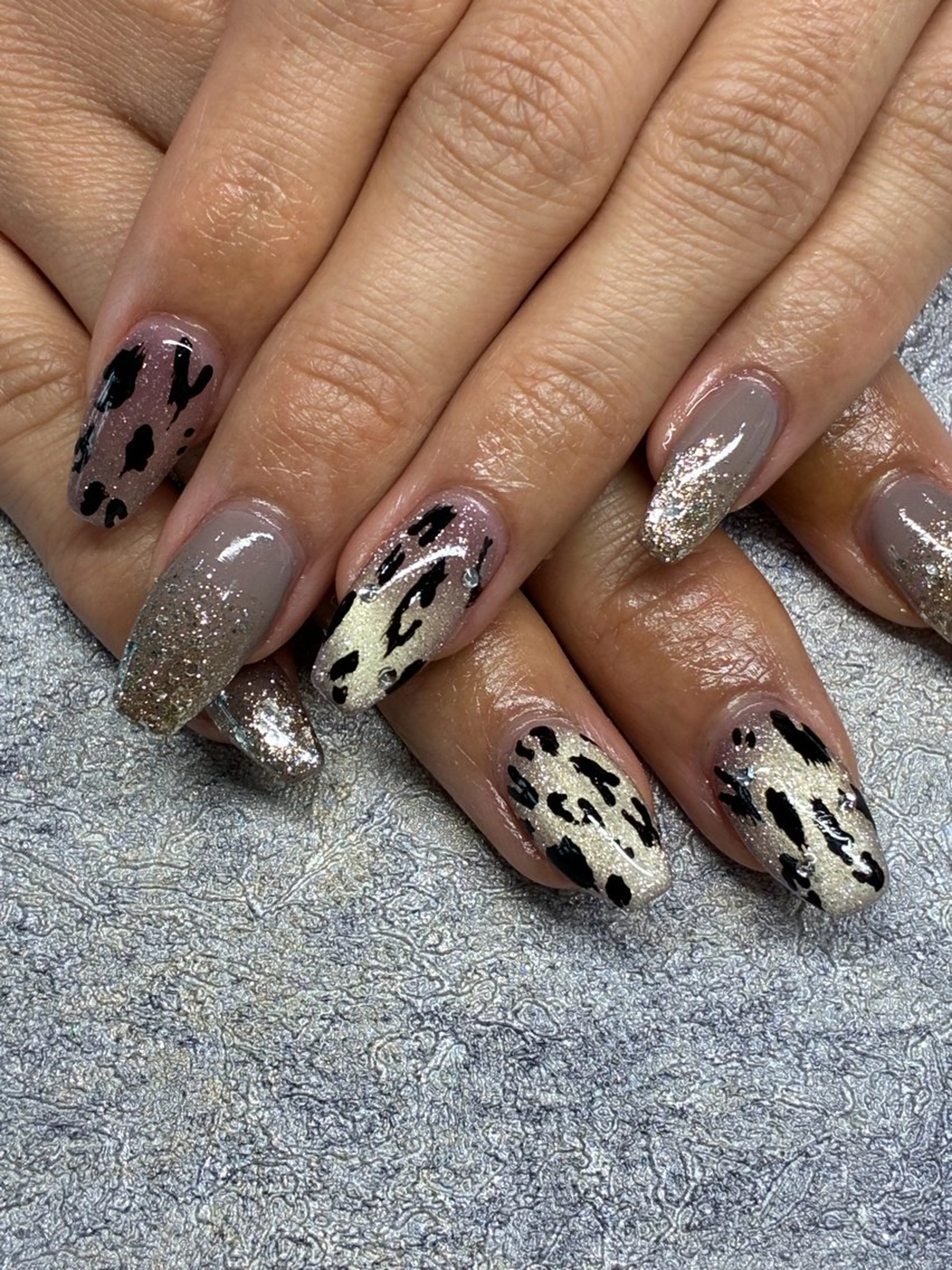 ネイル アートネイル ラメ(グリッター) シンプルネイル ♡Xc' Nail♡のネイルデザイン