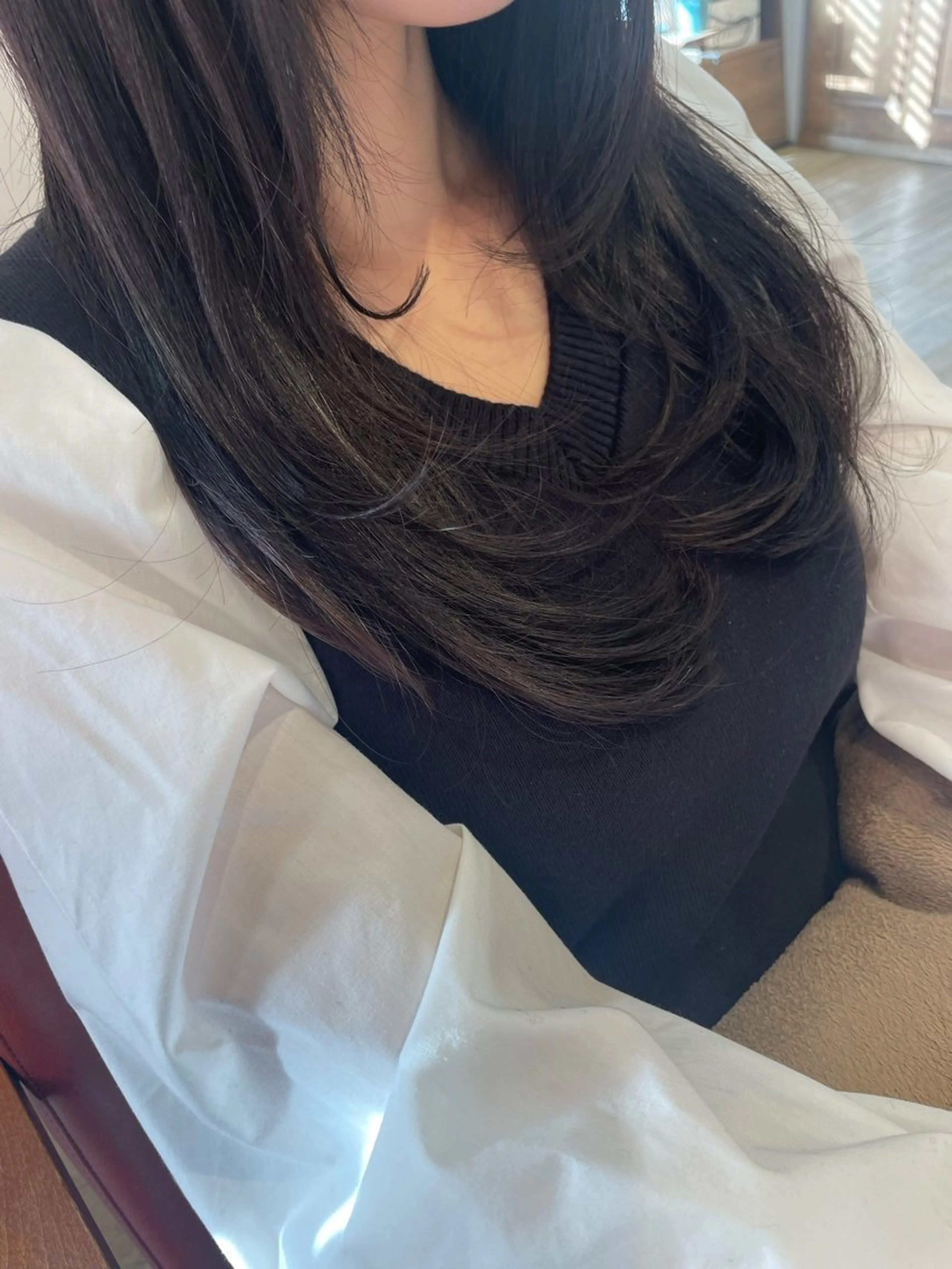 ロング カラー レイヤーカット ロング ✨横須賀髪質改善✨️ 加藤 百音のヘアスタイル