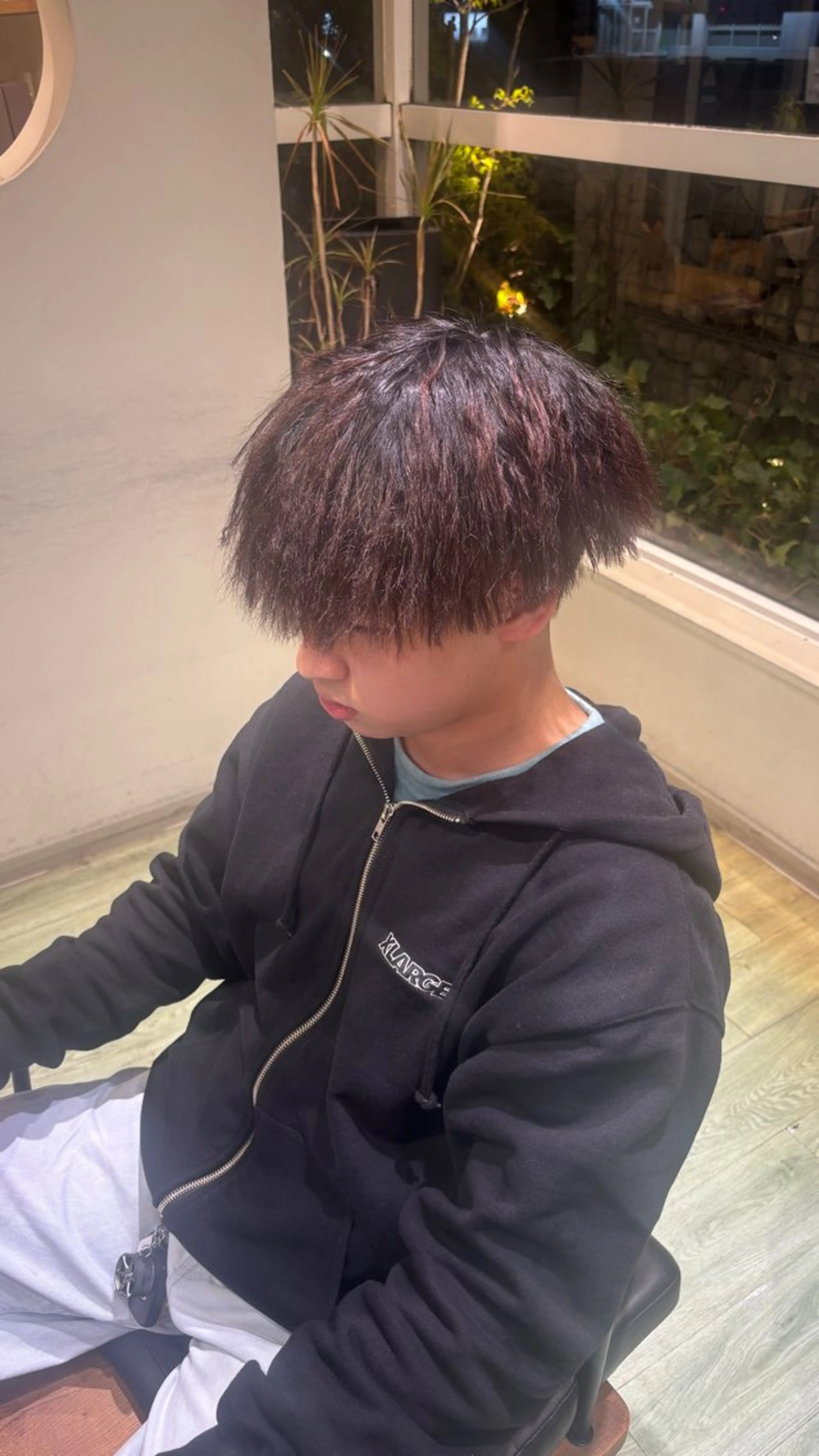 パーマ メンズ メンズパーマ メンズツイストパーマ 刈り上げ ツイストパーマ 青森美容室zip 肴倉  なづなのヘアスタイル