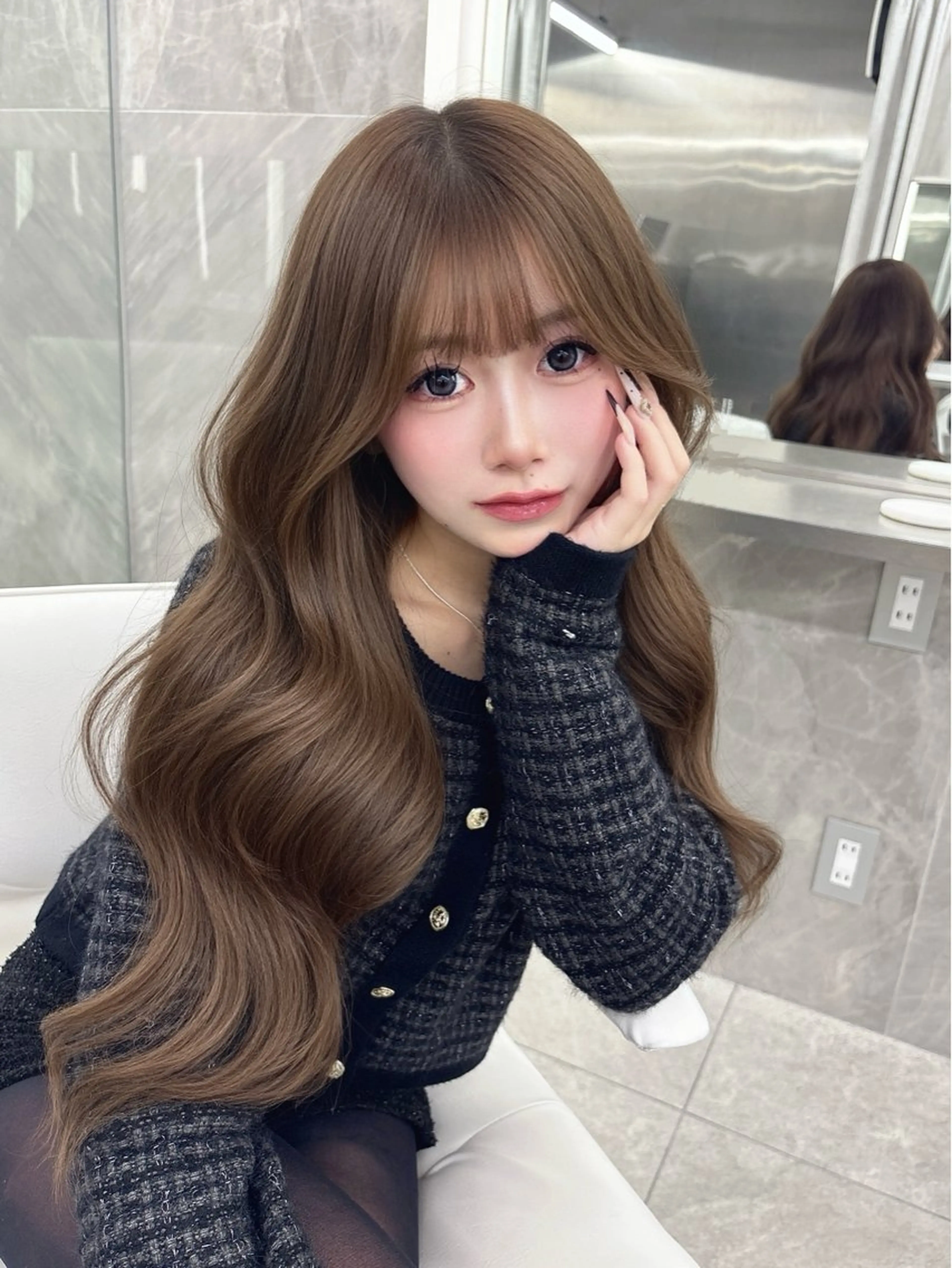 ロング カラー ヘアカラー kaho /レイヤーカットのヘアスタイル