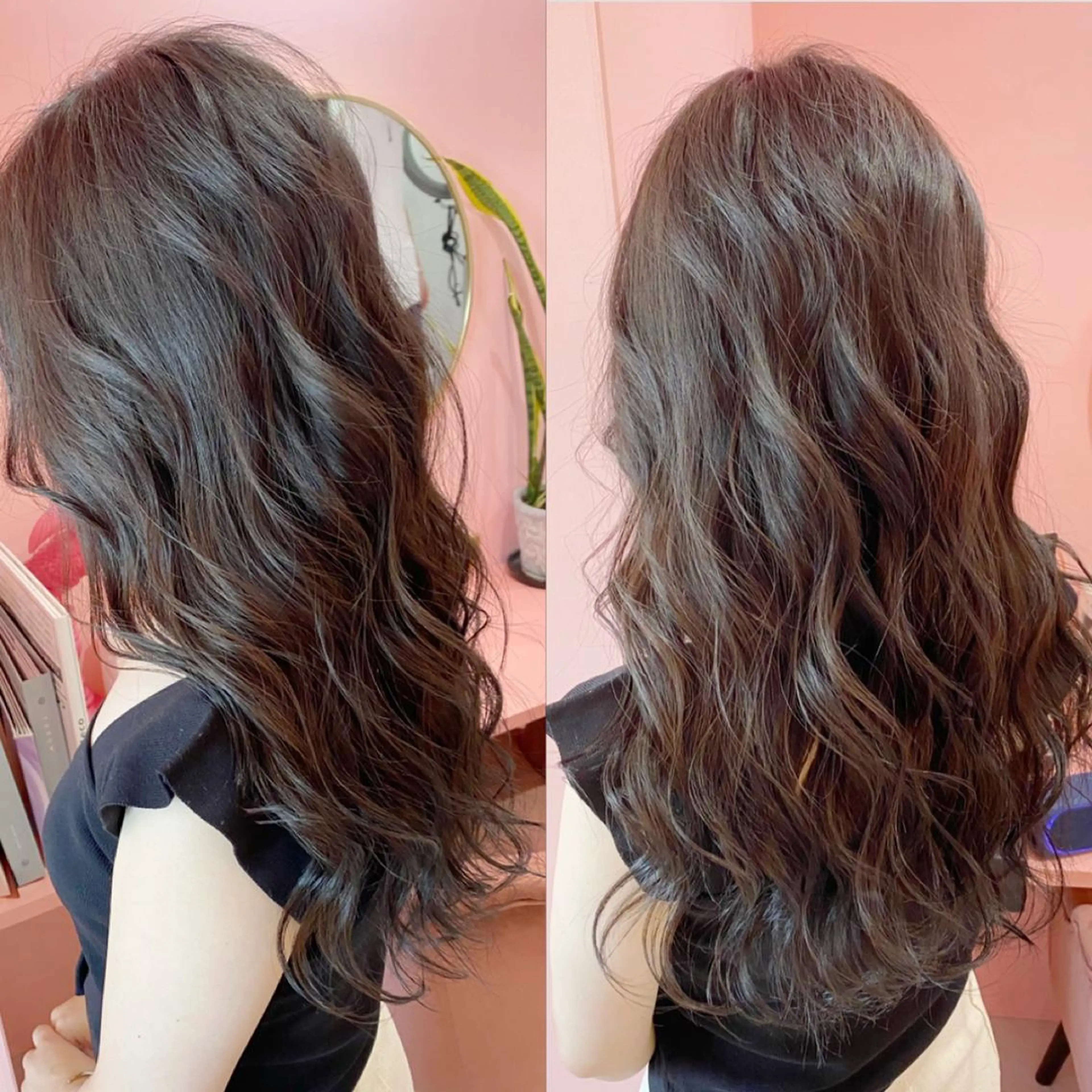 ロング カラー カット ヘアカラー トリートメント ヘアセット プル艶職人/ にしものヘアスタイル