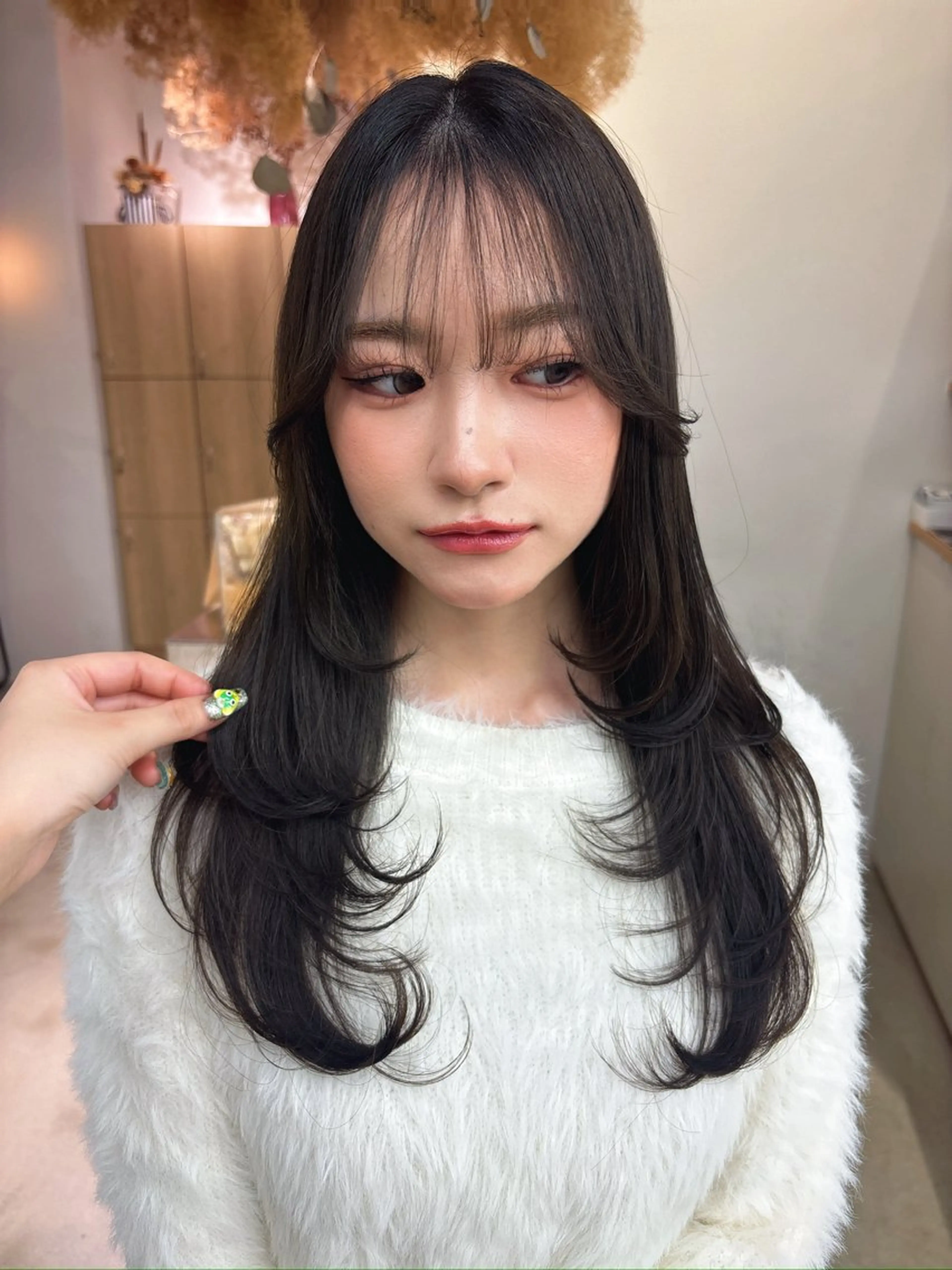 ロング 顔周りカット ハイレイヤー レイヤーカット vince gio 彩織のヘアスタイル