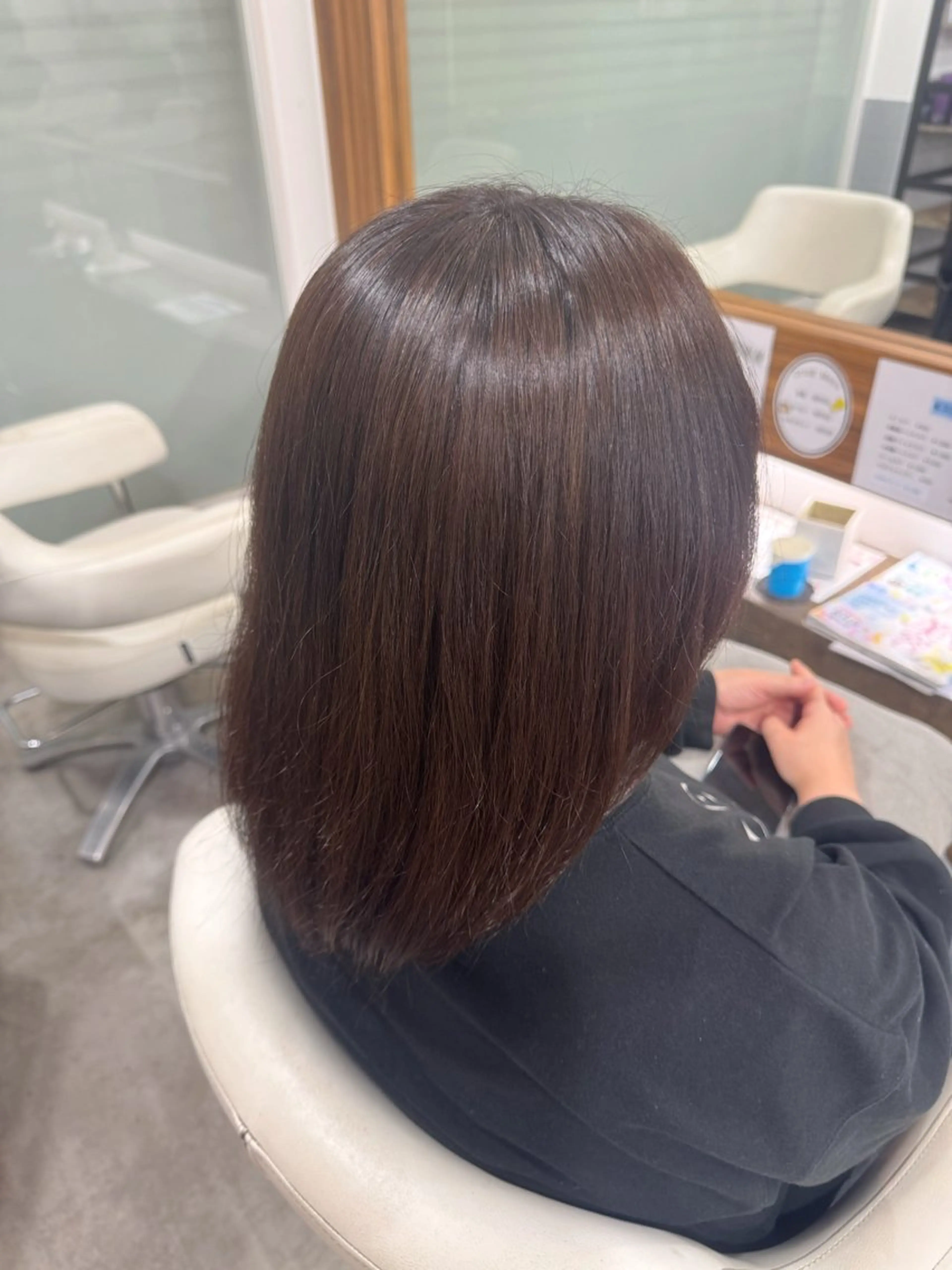 ミディアム ヘアカラー ★モデル募集 星来★のヘアスタイル