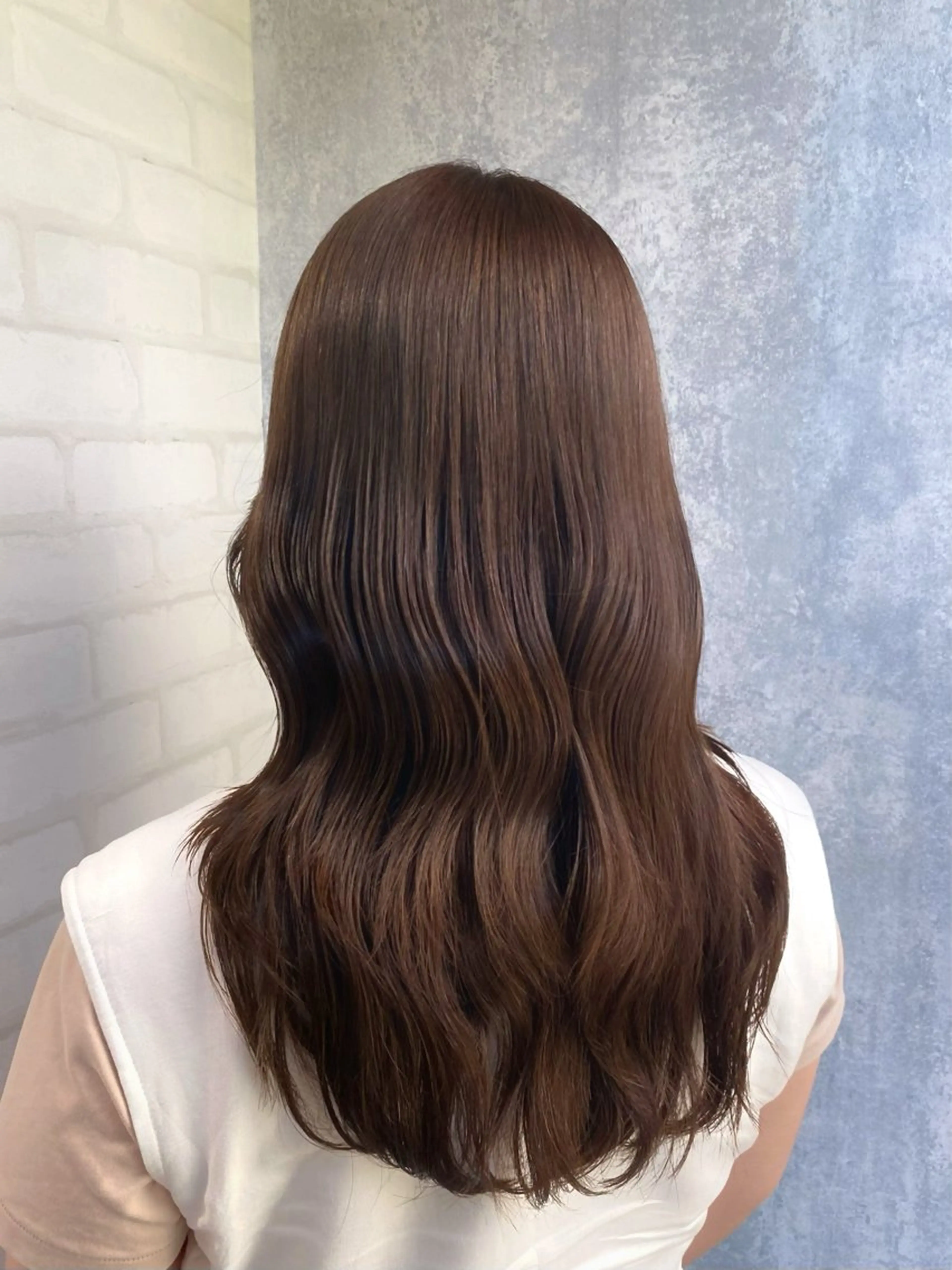 ロング カラー 透明感カラー カット ヘアカラー トリートメント shiori/透明感 /顔周り/髪質改善のヘアスタイル