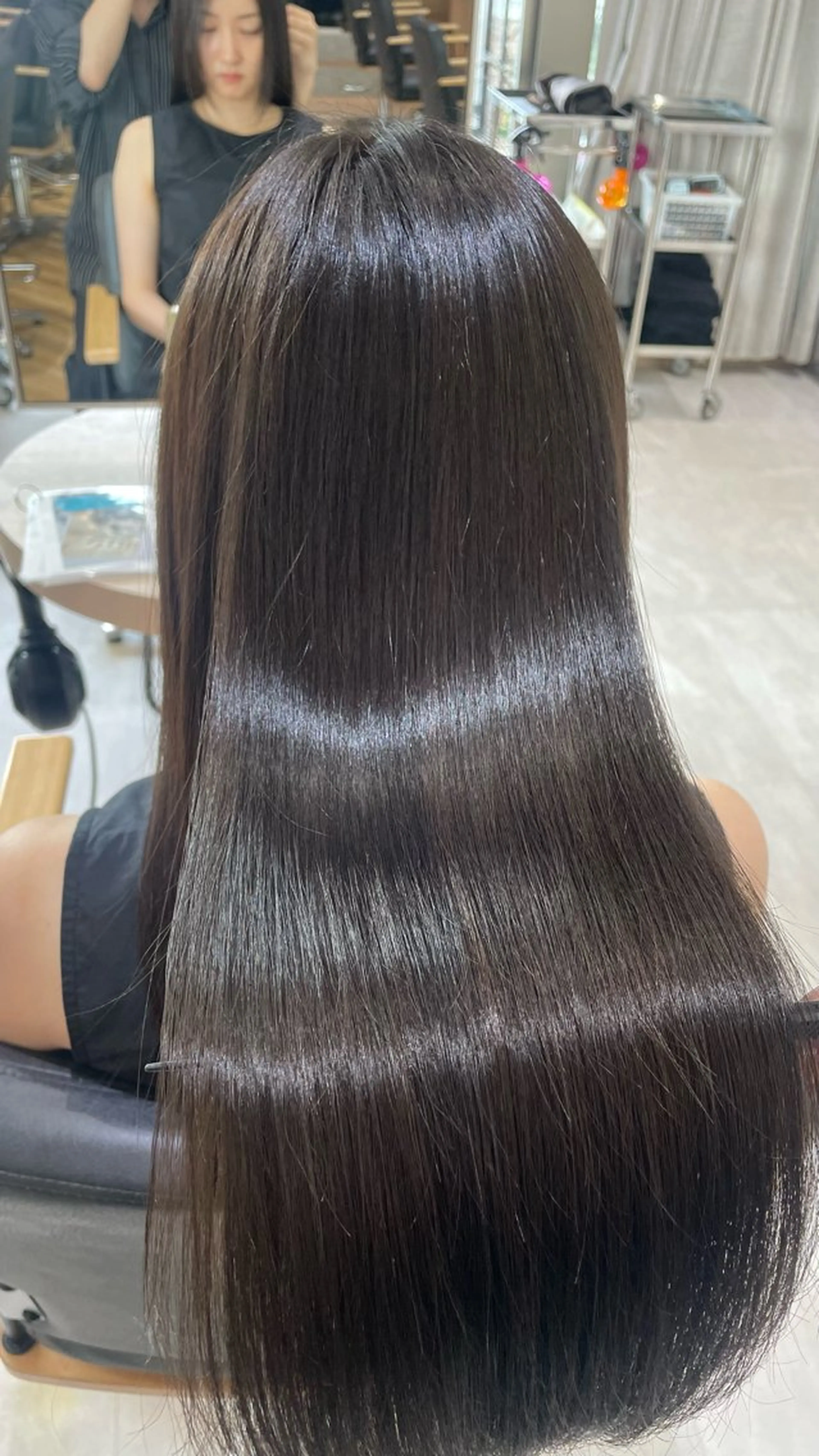 ロング ハッシュカット🖤✨ 顔周り/韓国ヘアのヘアスタイル