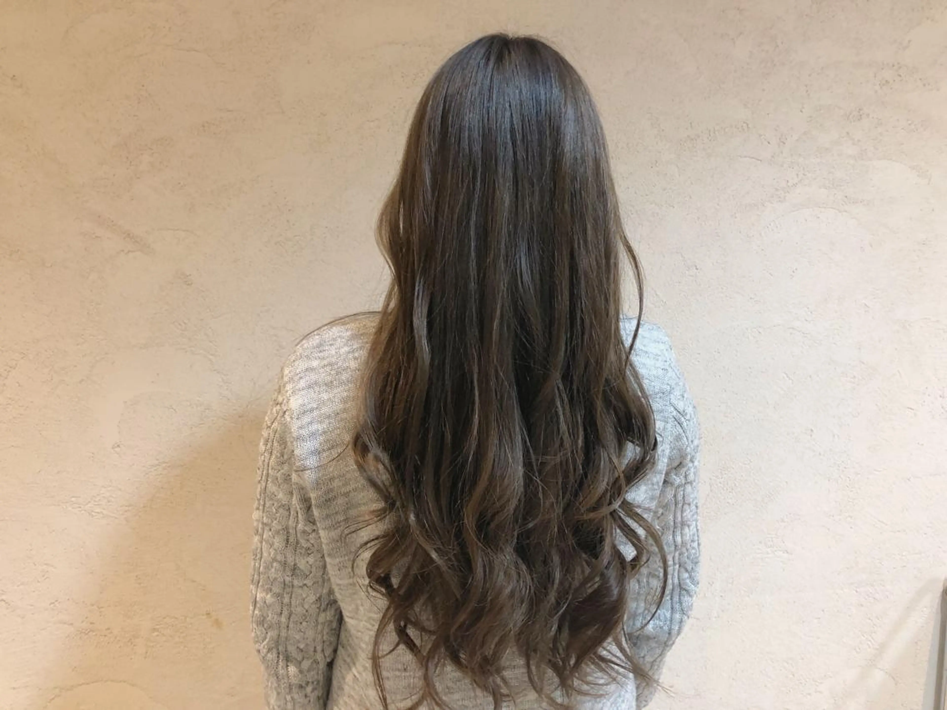 ロング カラー ヘアアレンジ グラデーションカラー グレージュ ロング まつパ/まつエク Ci belleのマツエク・マツパデザイン