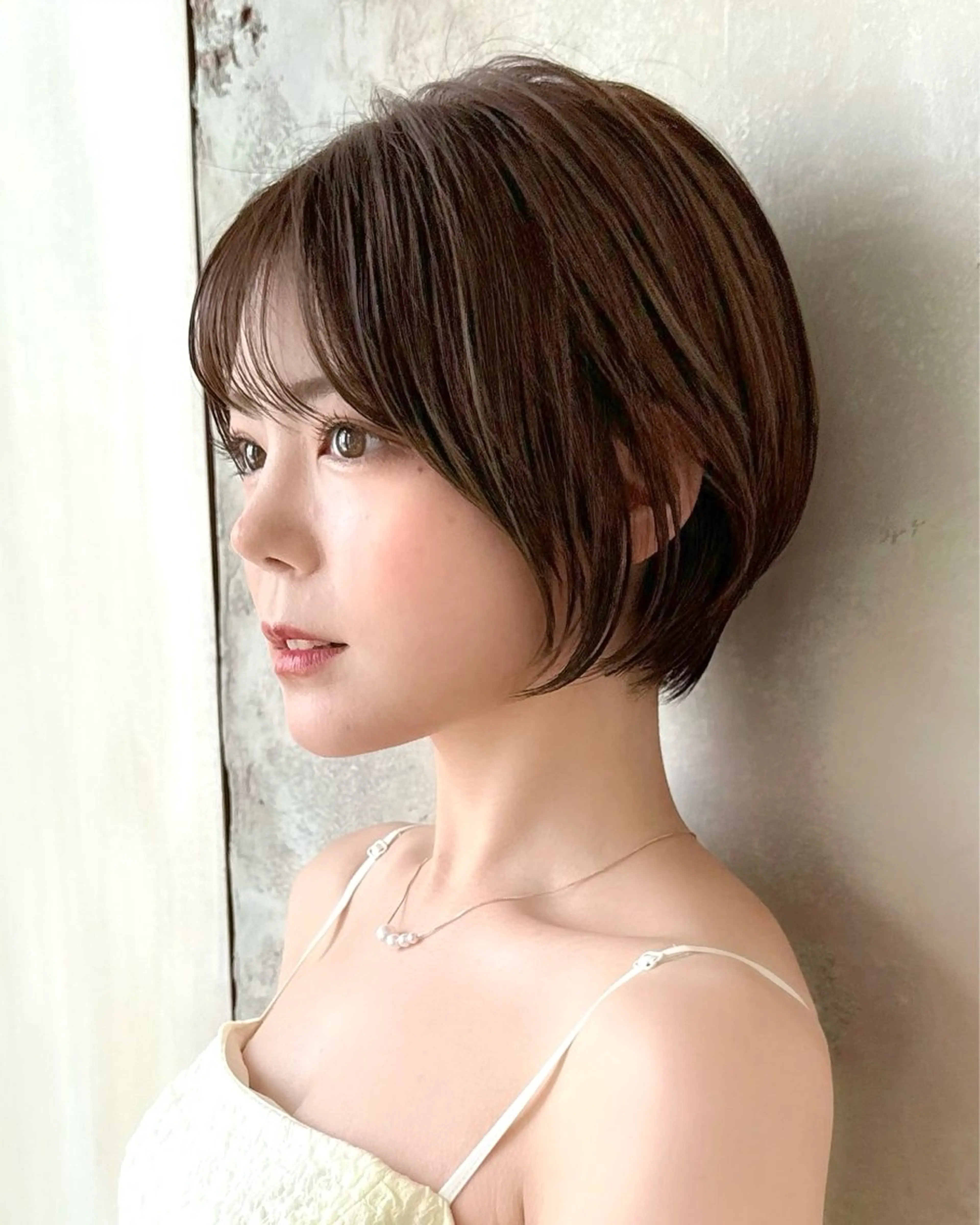 ショート カラー カット ヘアカラー トリートメント 💍新宿ショート 💍岩田莉奈のヘアスタイル