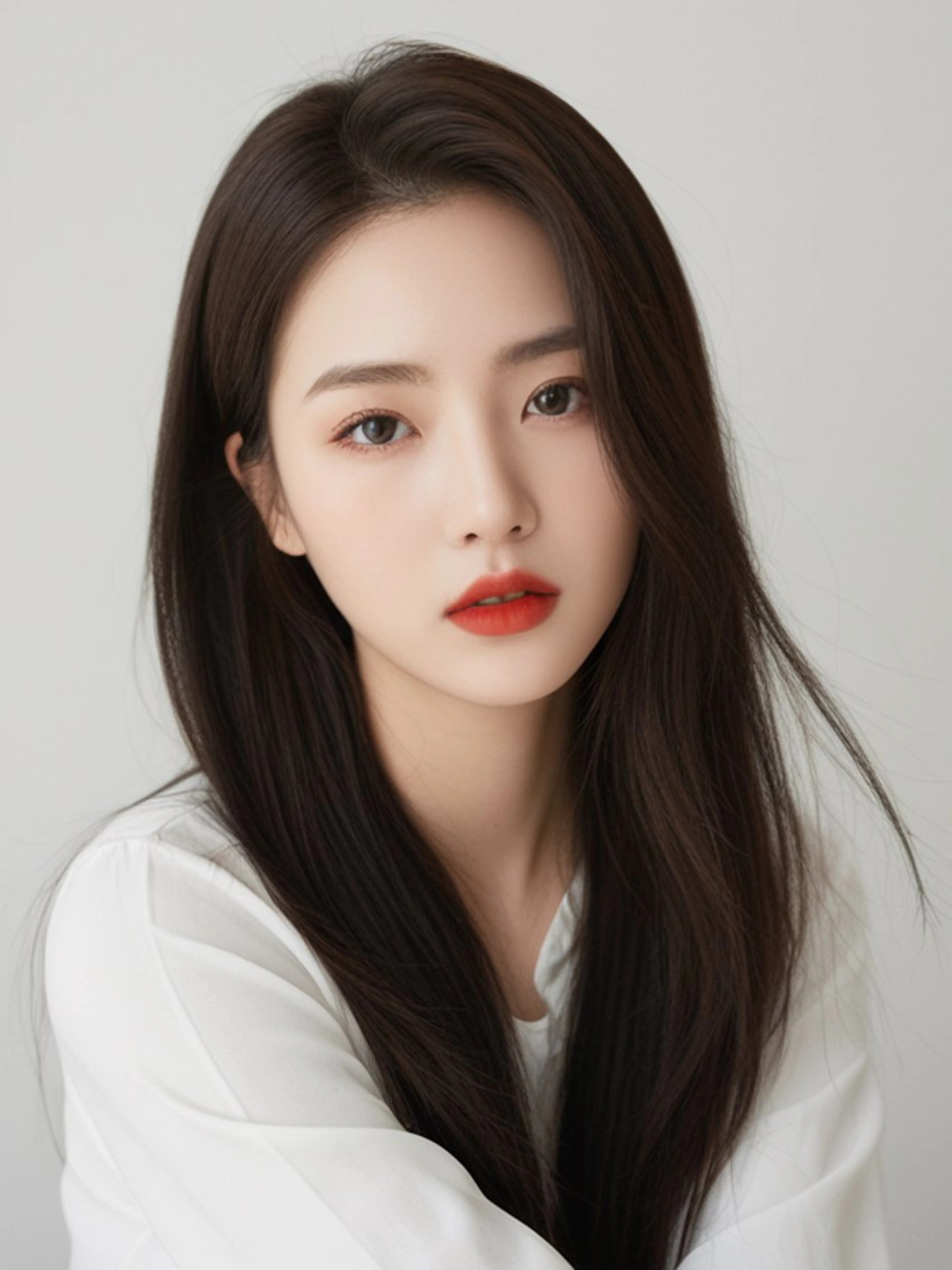 ロング くびれヘア 韓国風ヘア レイヤーカット カット ヘアカラー トリートメント 新宿/韓国レイヤー/ 顔まわり/メンズヘアのヘアスタイル