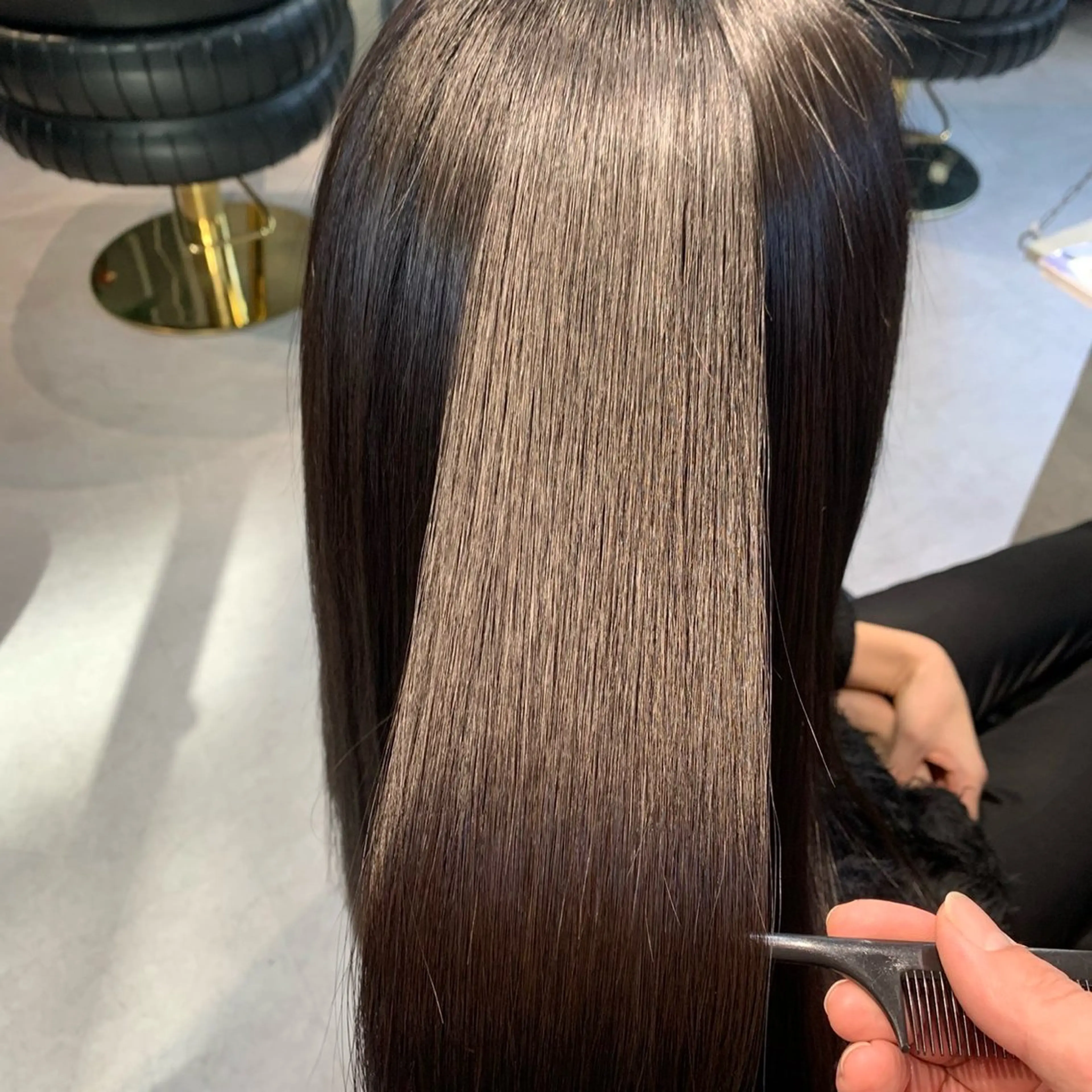 ロング 縮毛矯正 Violus GINZAのヘアスタイル