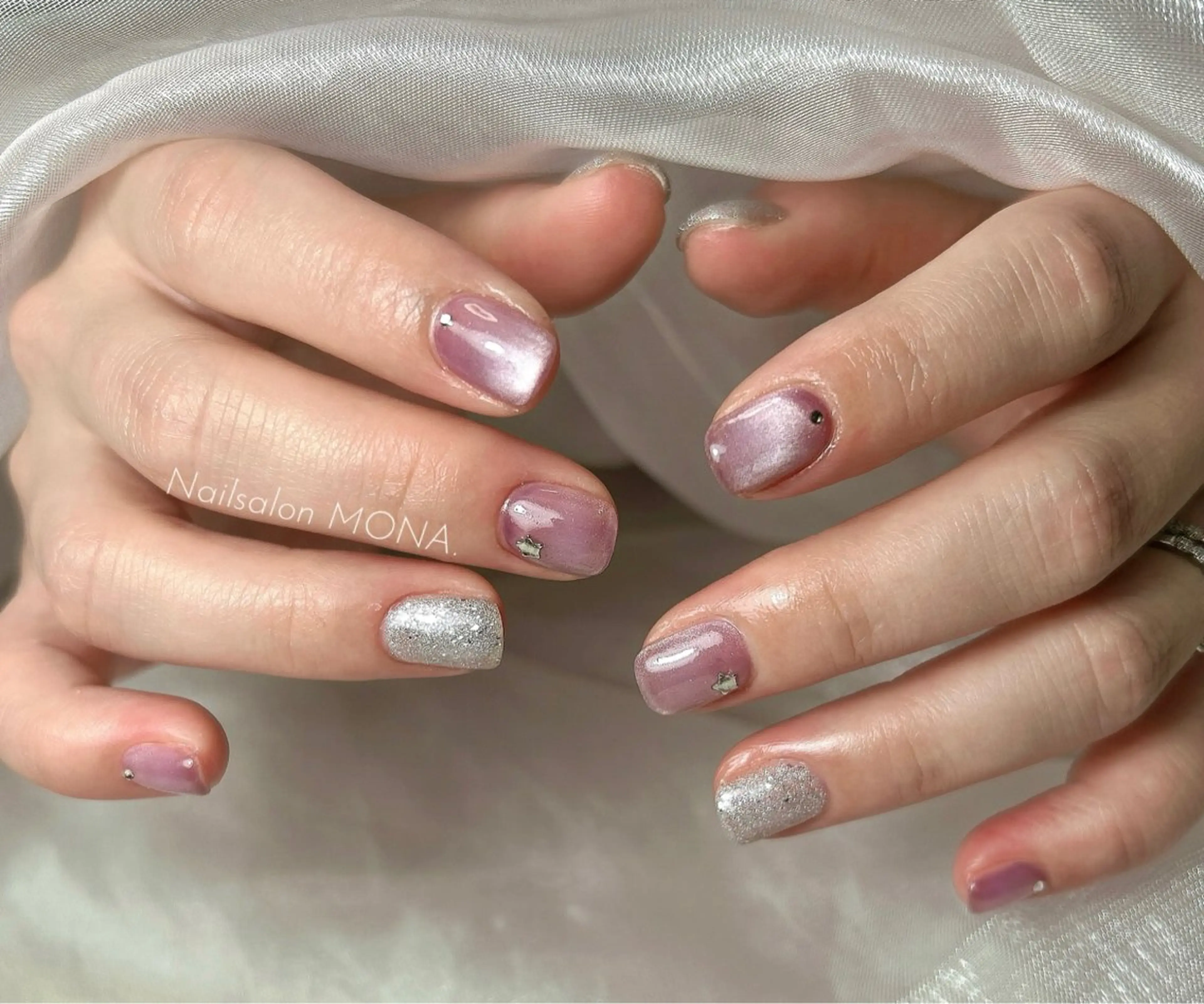 【Hand✋】シンプルコース(ケアオフ込)💍マグネット、フラッシュ◎の写真