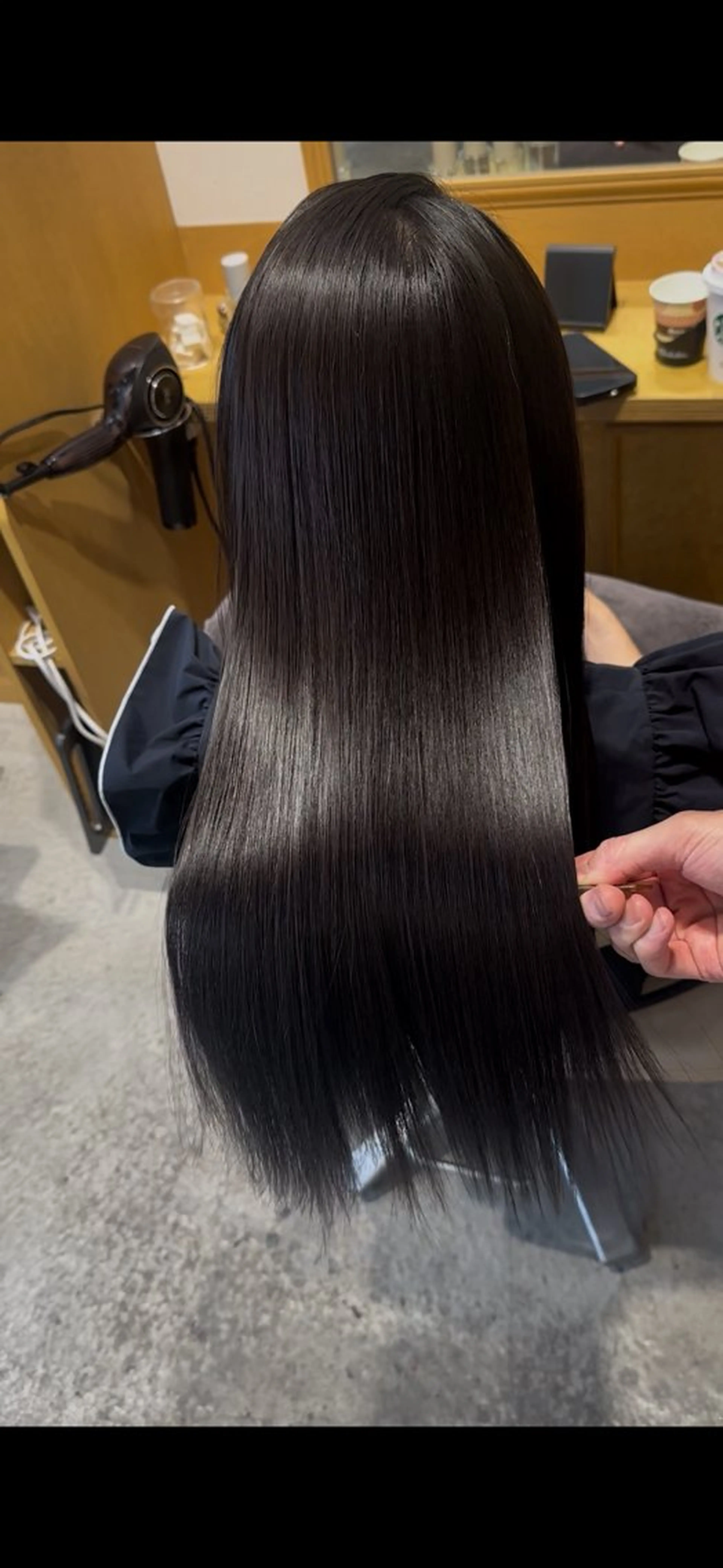 ロング カット 縮毛矯正 トリートメント 恵比寿/艶髪/ 髪質改善特化/フミヤのヘアスタイル