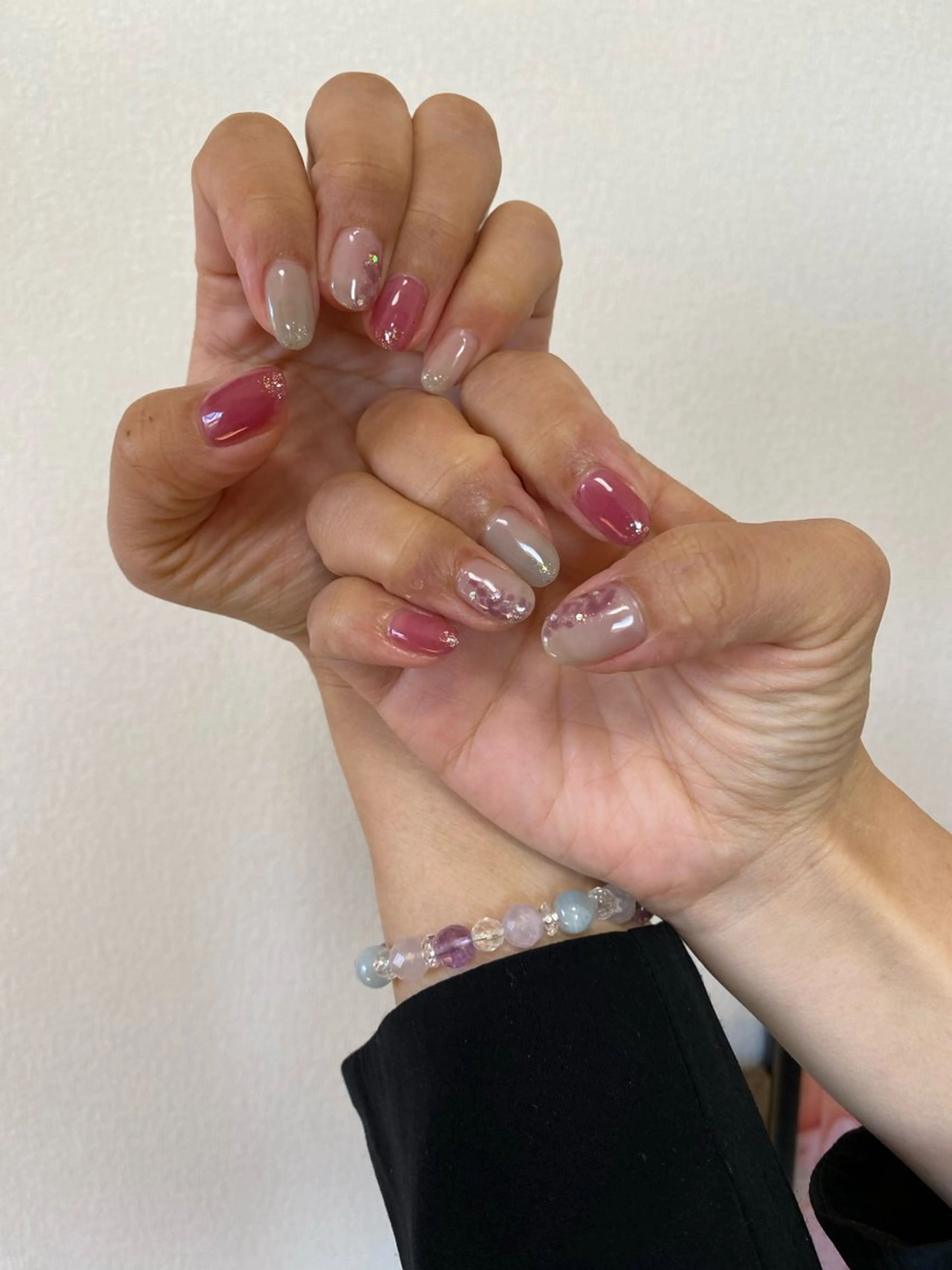 ネイル ニュアンスネイル ハンドネイル 自宅サロン FeelFreeのマツエク・マツパデザイン