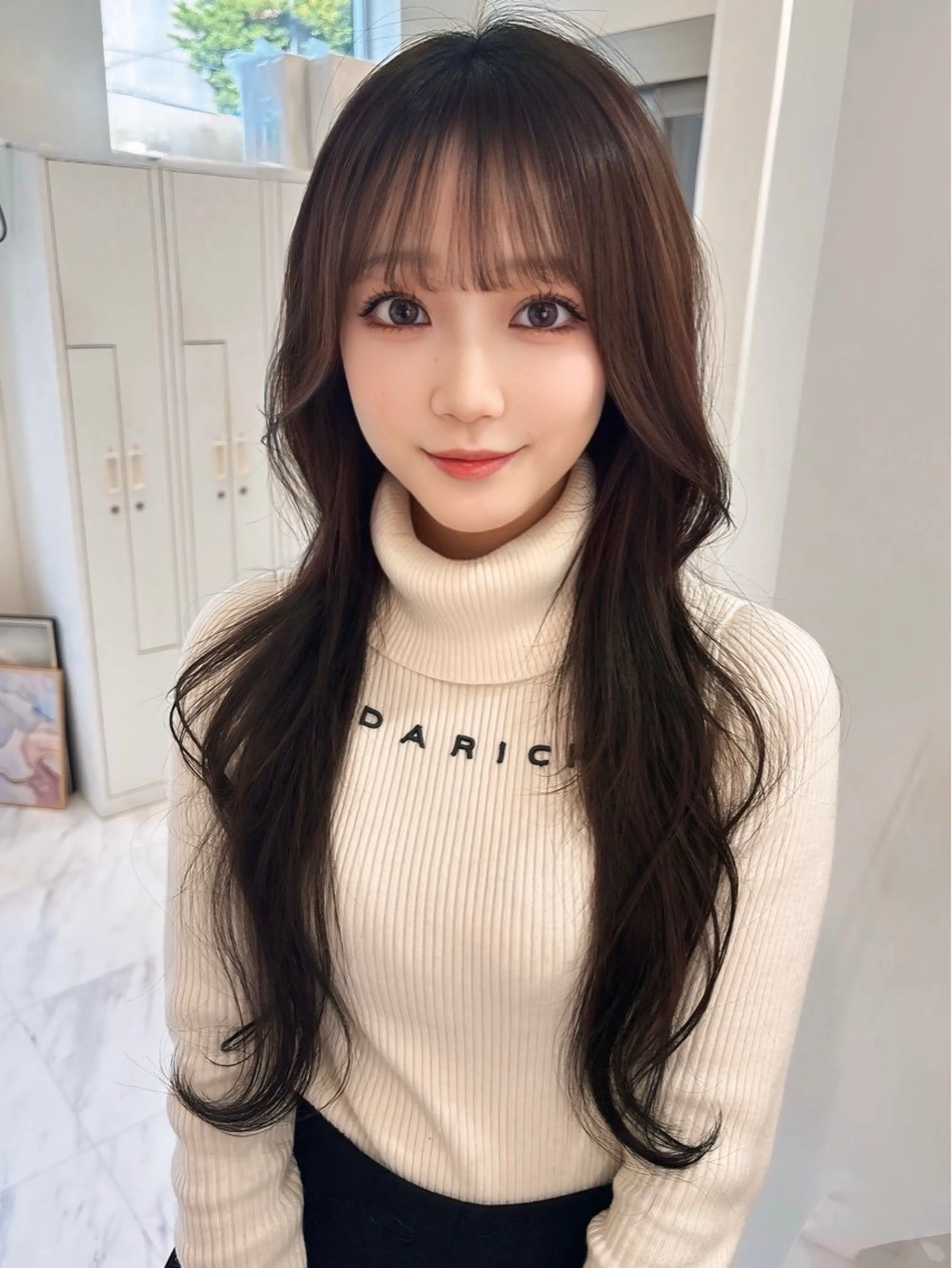 ロング カラー ブラウンカラー カット ヘアカラー トリートメント SAYAKA 🍒／ボブ／暖色のヘアスタイル