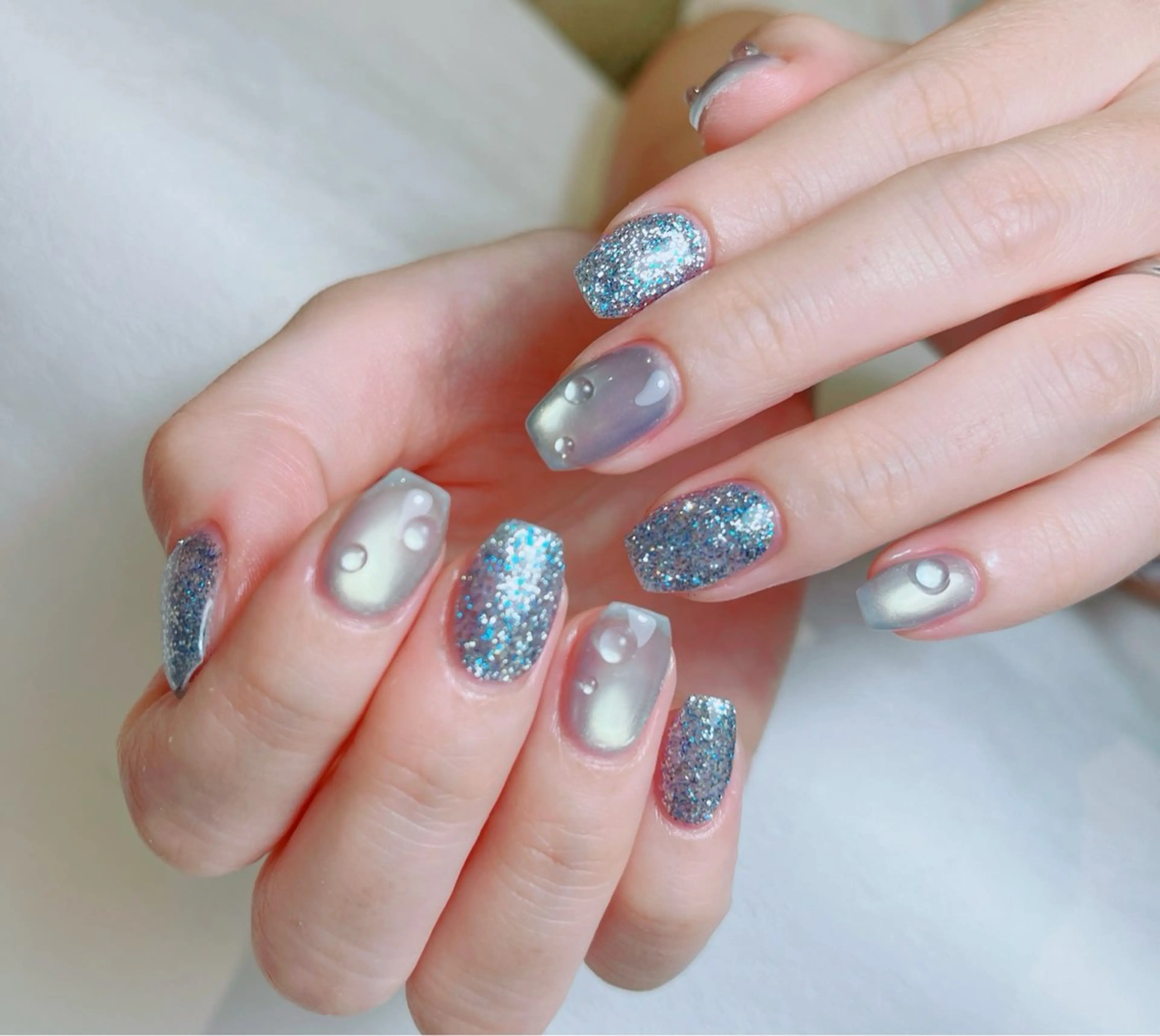 ネイル マグネットネイル ハンドネイル Floria ユイのネイルデザイン