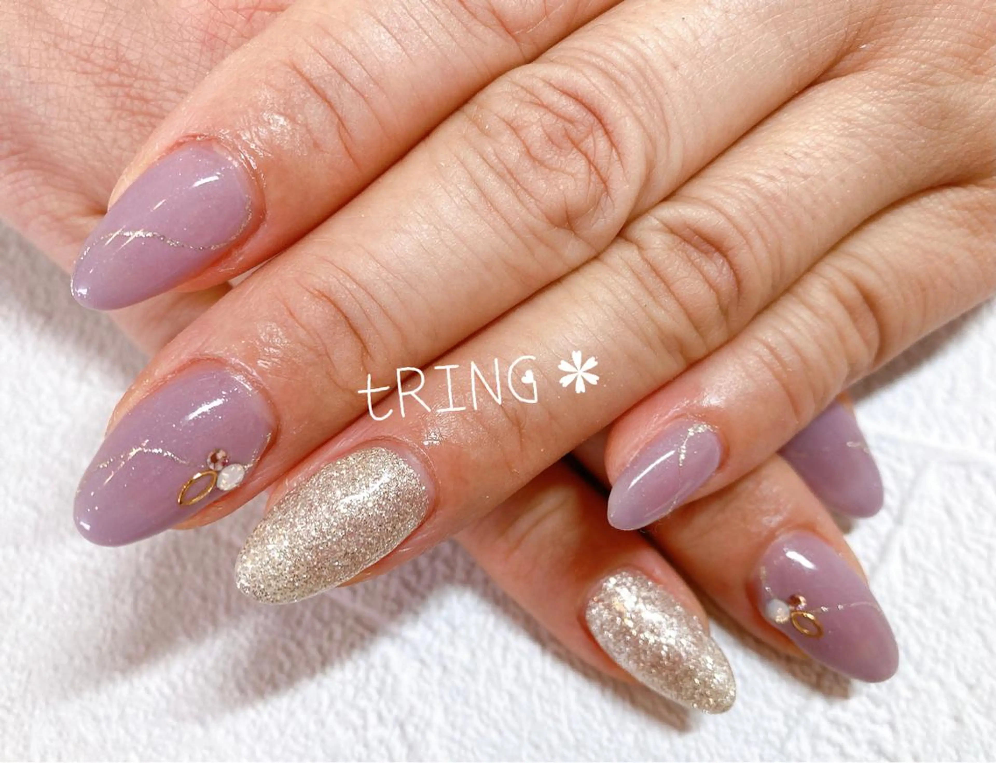 ネイル ハンドネイル tRING＊ しいの木台のネイルデザイン
