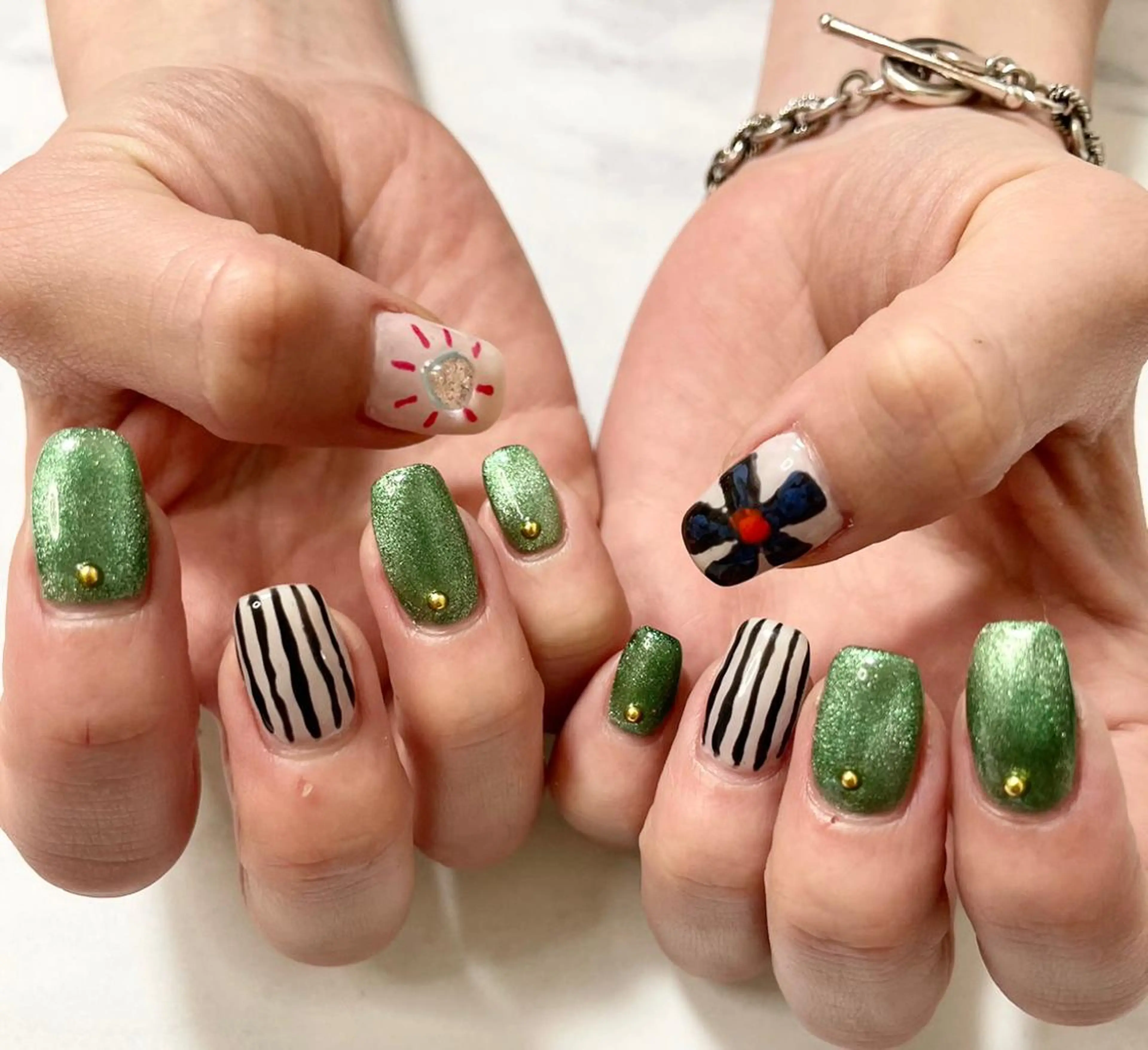 ネイル マグネットネイル 持ち込み Nail Salon Repos【ルポ】のネイルデザイン