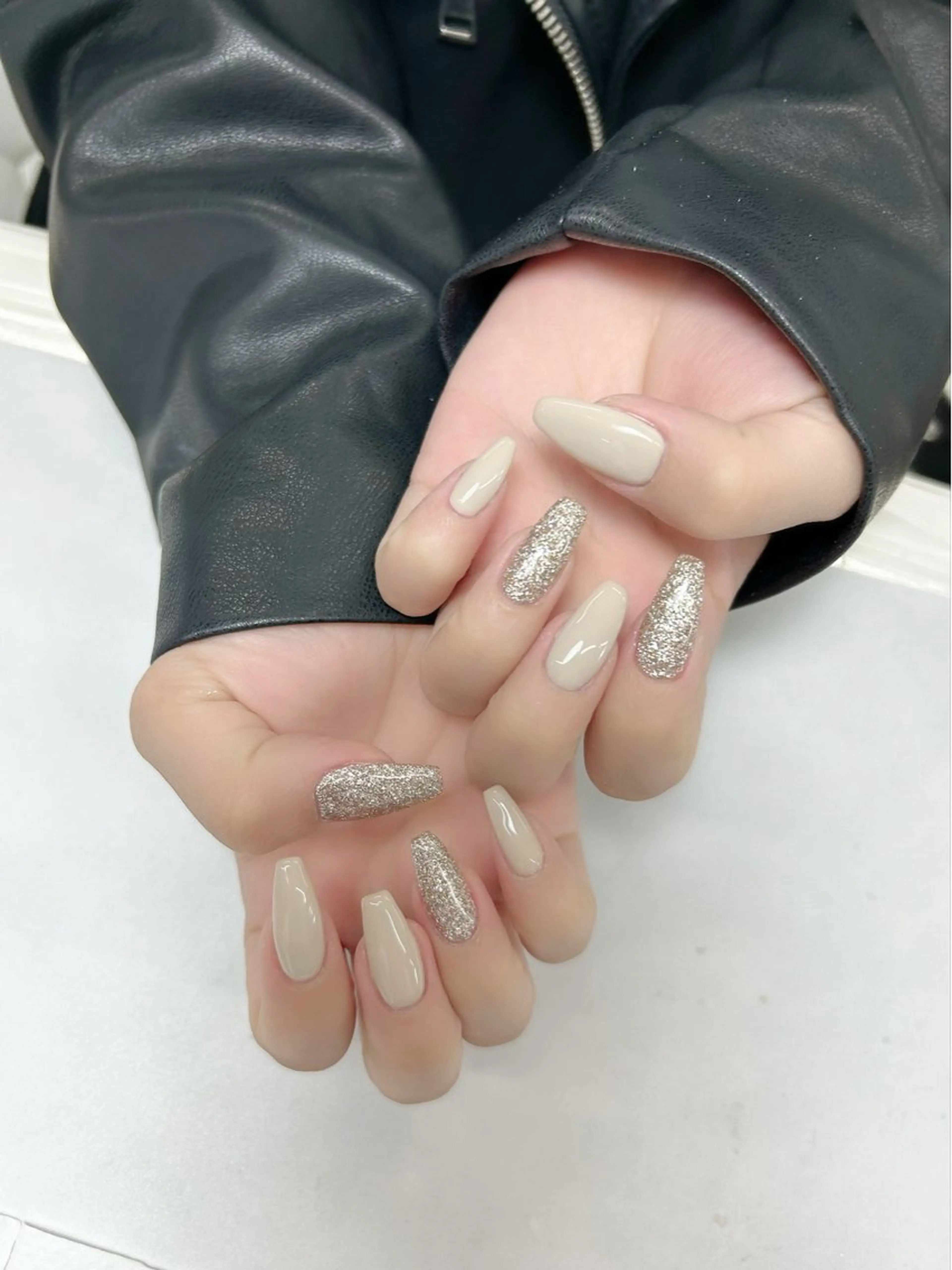 ネイル ラメ(グリッター) ワンカラーネイル MAXKELLY MAIのネイルデザイン