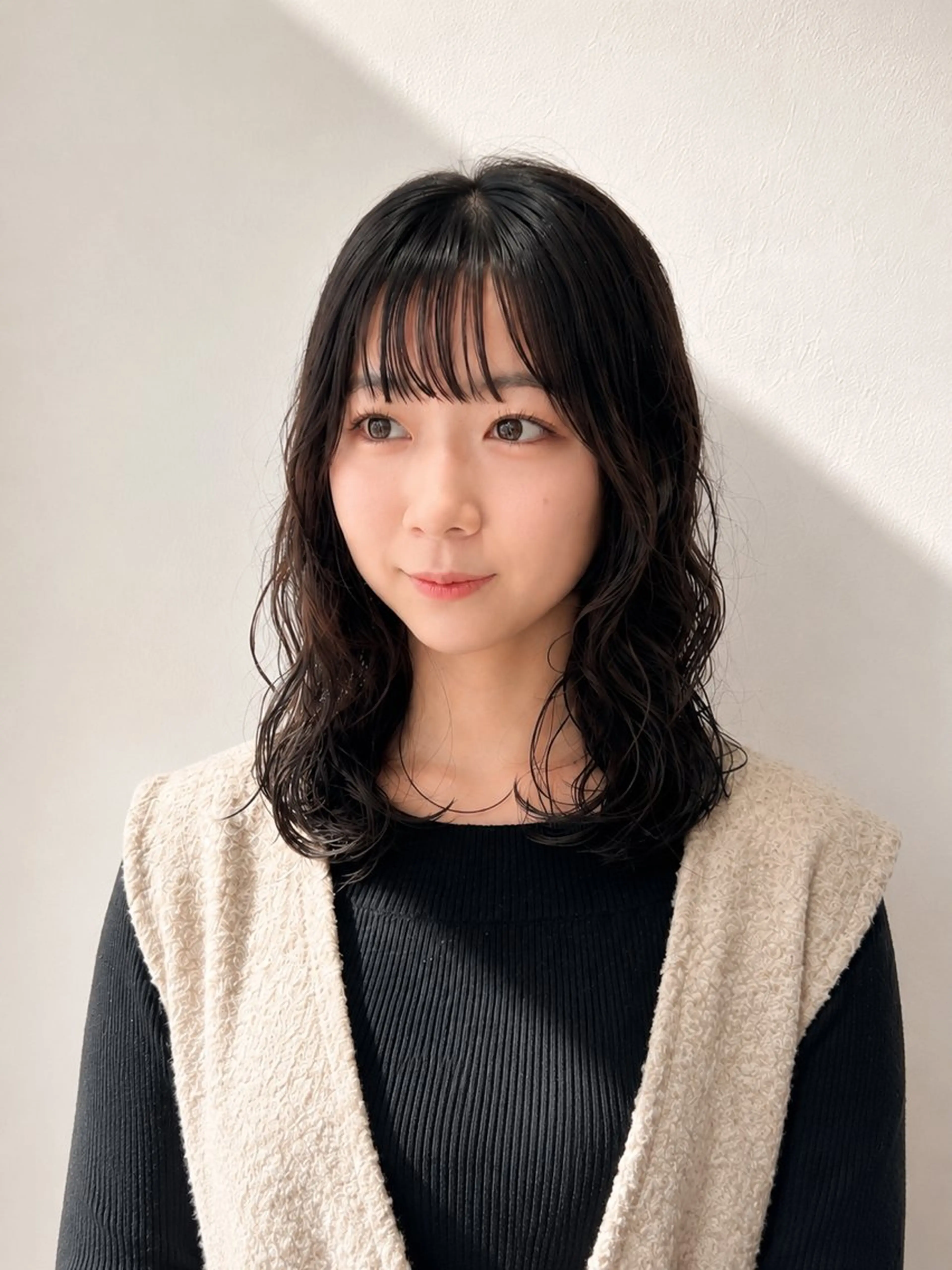 セミロング パーマ セミロングパーマ カット パーマ パーマ/髪質改善 【榎本千夏】のヘアスタイル