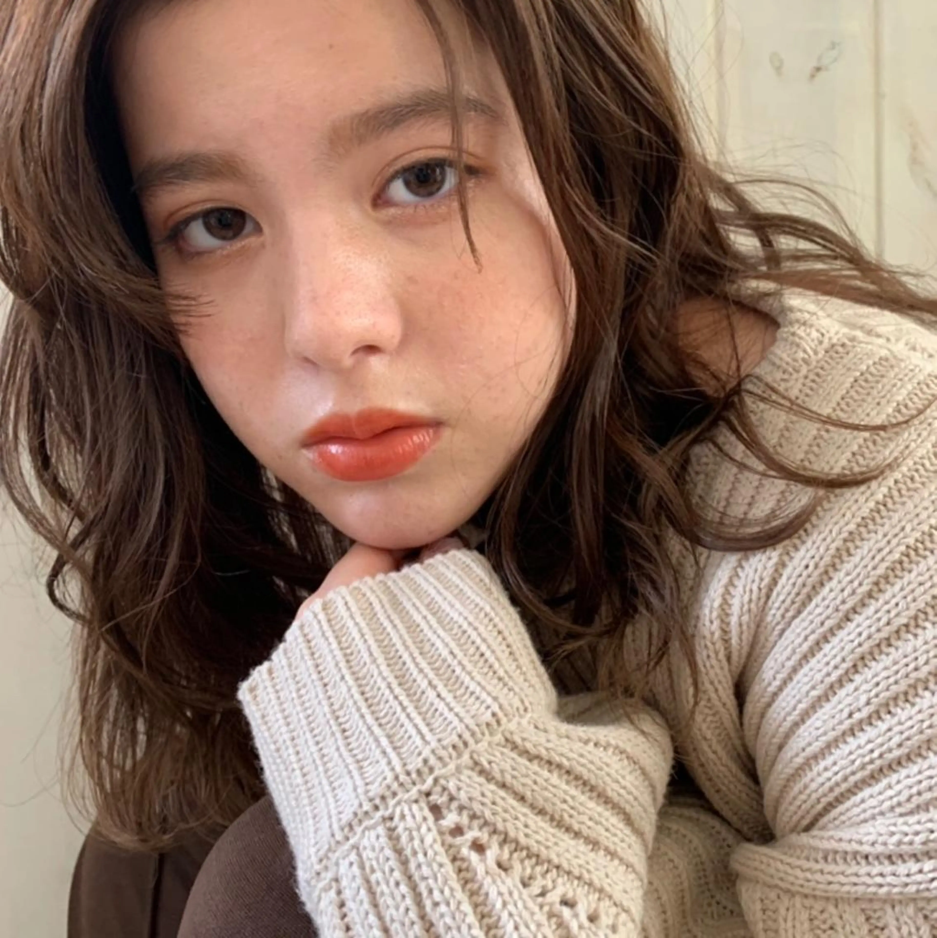 セミロング カラー パーマ カット ヘアカラー トリートメント ぱつっとボブ/ 小野あかねのヘアスタイル