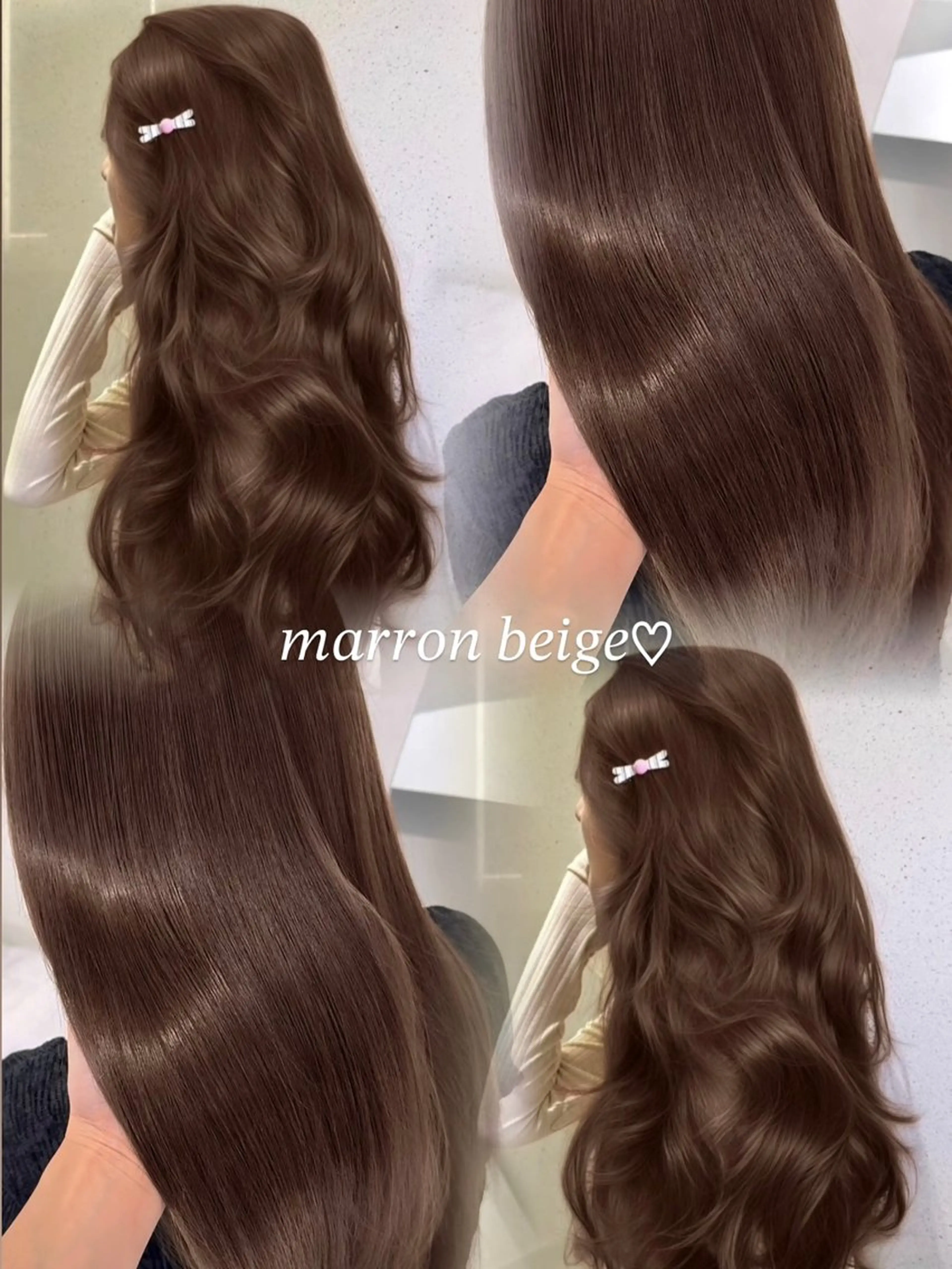 ロング カラー ブリーチ 透明感カラー ダブルカラー ブリーチなしカラー クリスマス レイヤーカット🫧 🎀Tomoka🎀のヘアスタイル