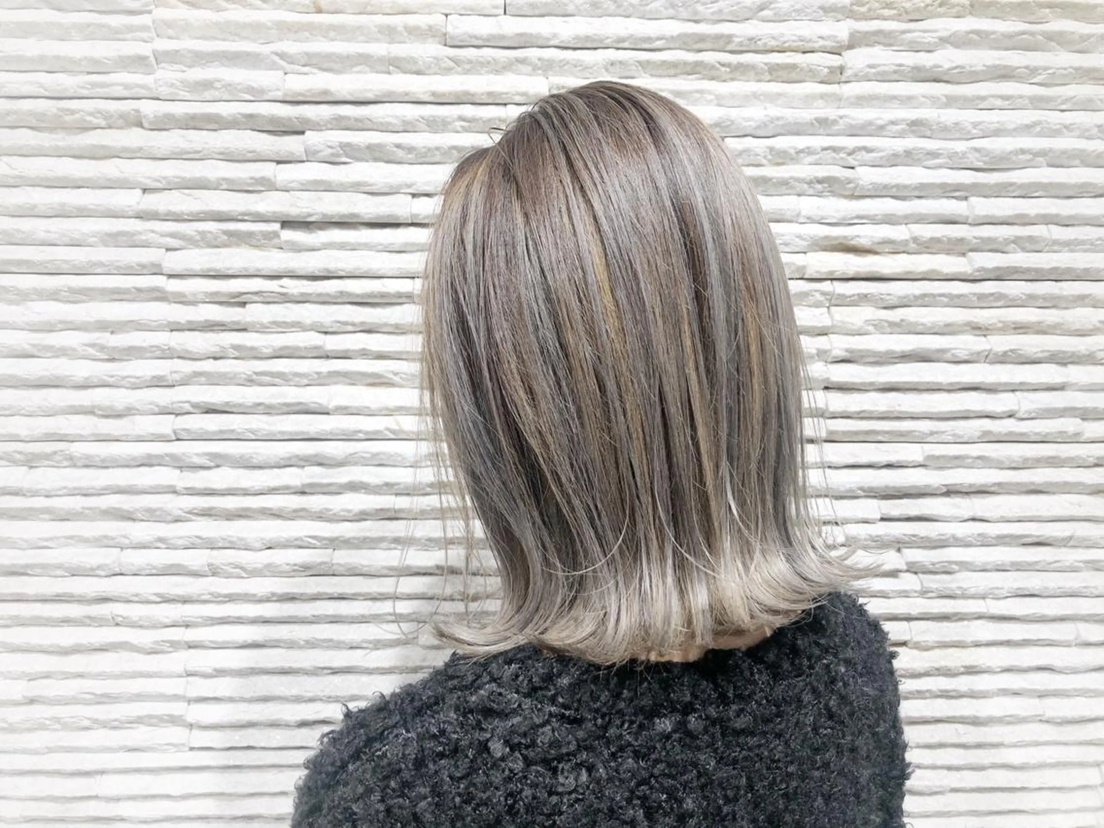 ミディアム ヘアカラー 嶋田 ゆきのヘアスタイル