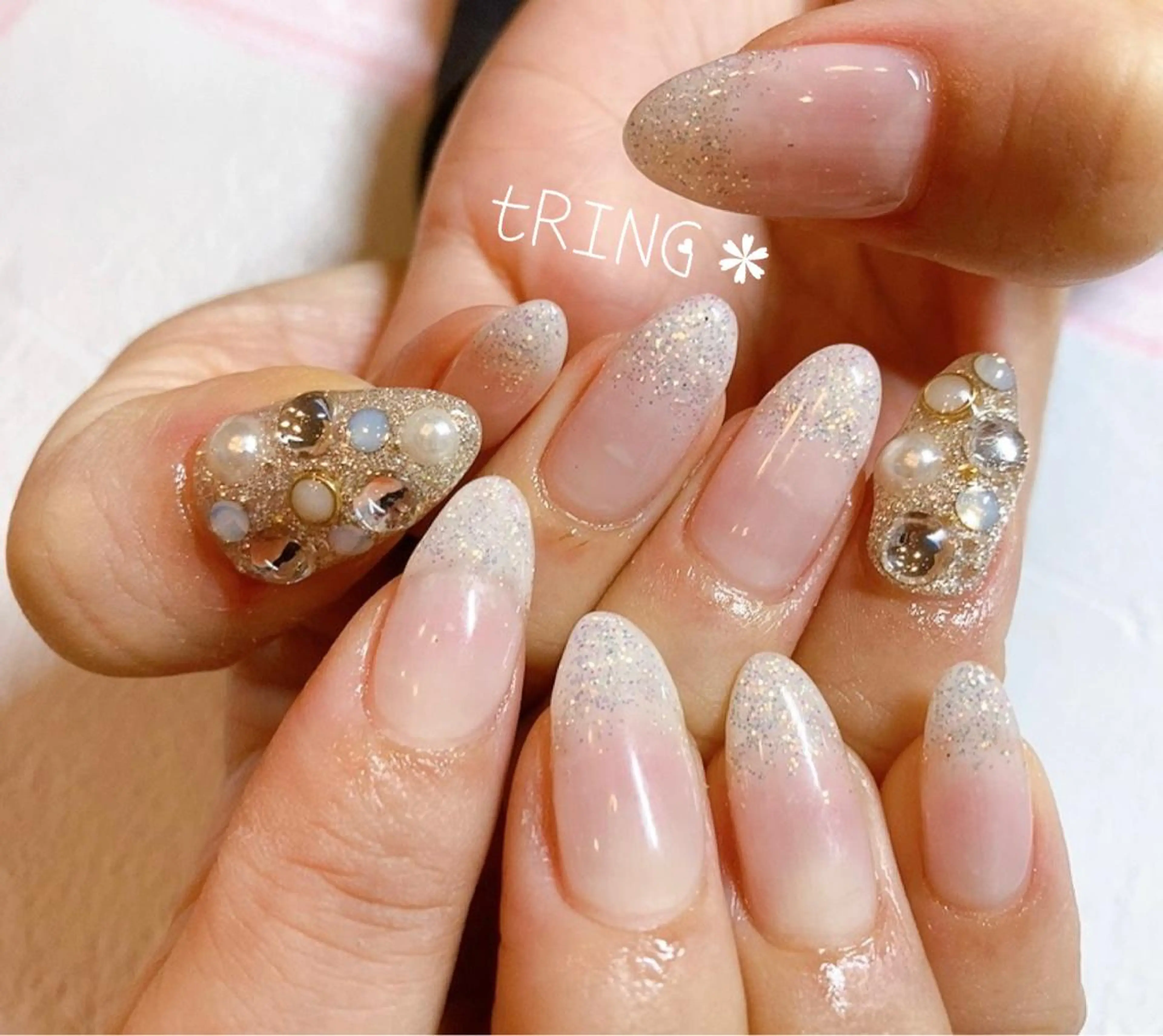 ネイル 持ち込み ハンドネイル tRING* しいの木台のネイルデザイン