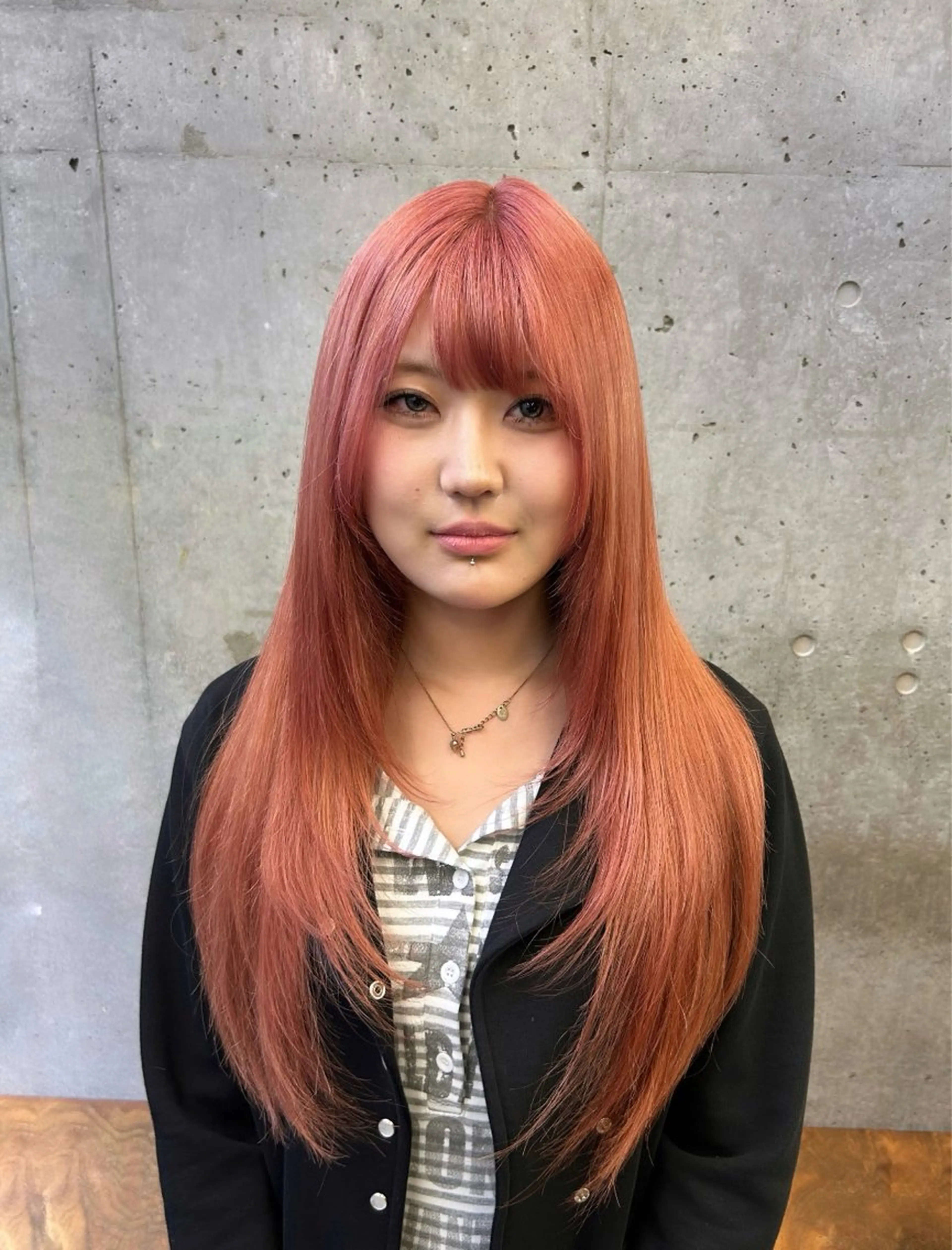 ロング ヘアカラー トリートメント 💙ハイトーン／韓国 style あかねのヘアスタイル