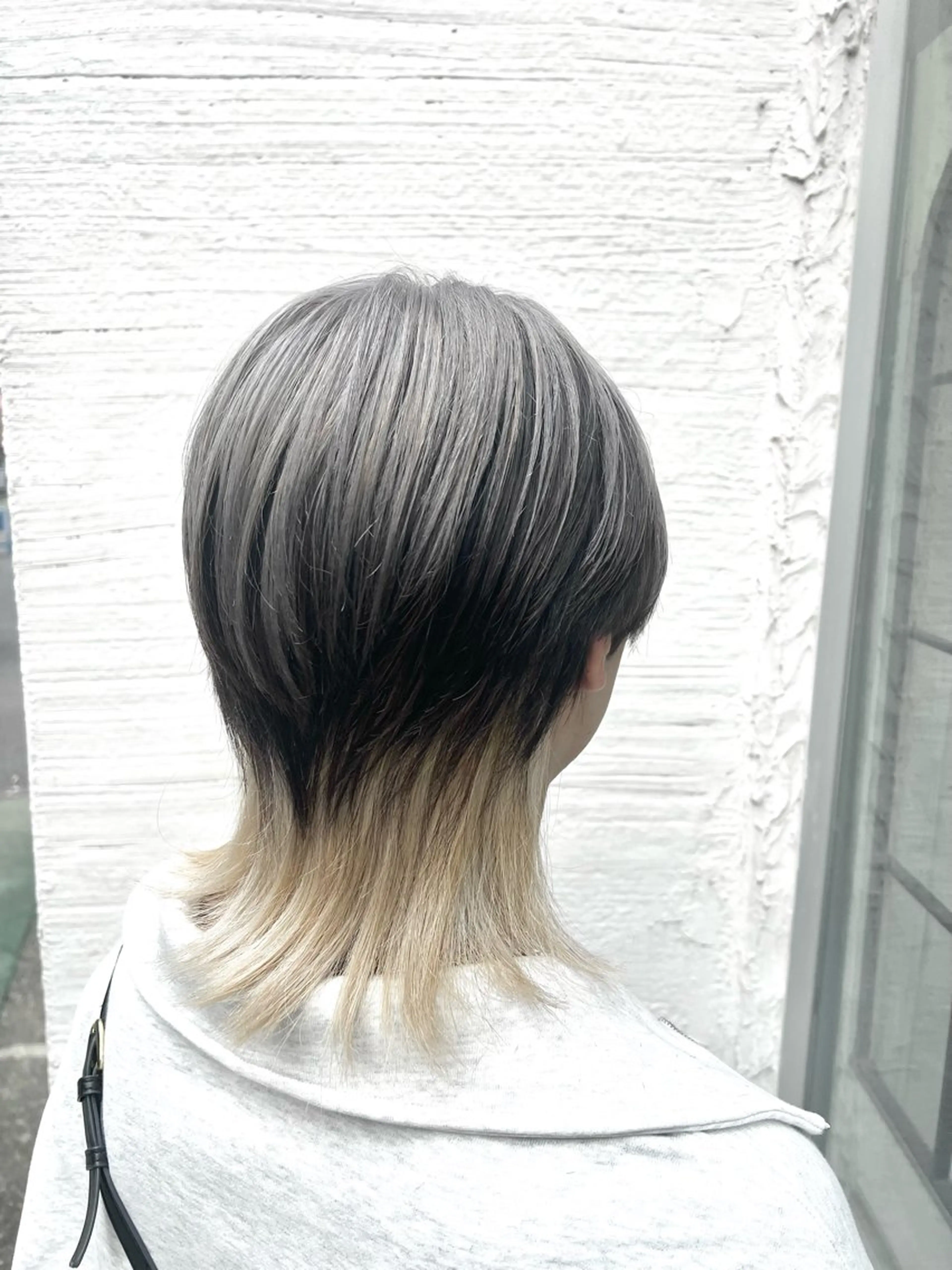 セミロング カラー メンズ メンズウルフカット デザインカラー ウルフカット ヘアカラー ♥️ルフ🐒 ミレイ♥️のヘアスタイル