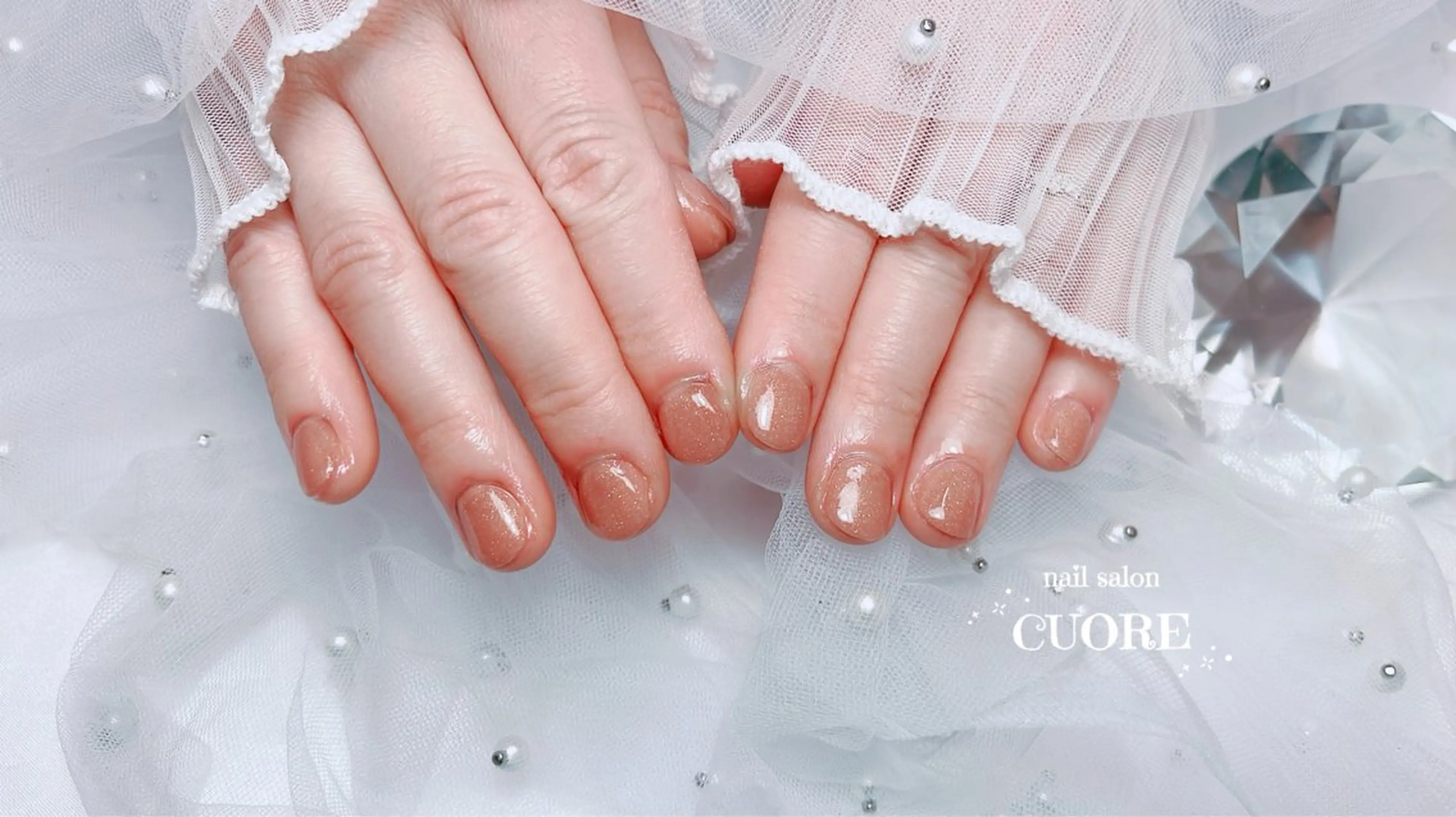 ネイル オフィスネイル ワンカラーネイル シンプルネイル ハンドネイル nail salon CUOREのネイルデザイン