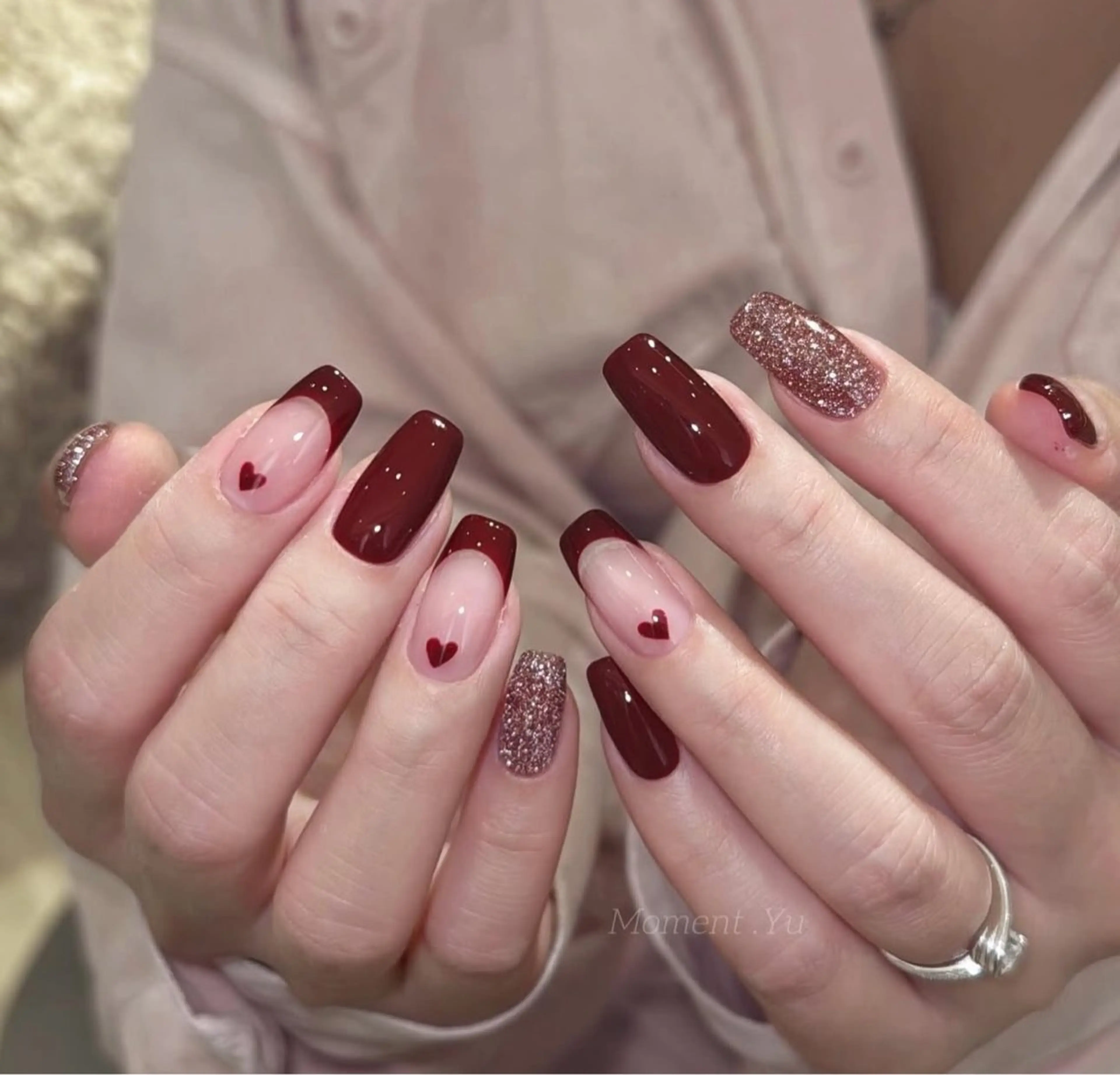 ネイル 韓国ネイル 持ち込み ニュアンスネイル ネイルチップ ハンドネイル TABI ANA.CHUOのネイルデザイン