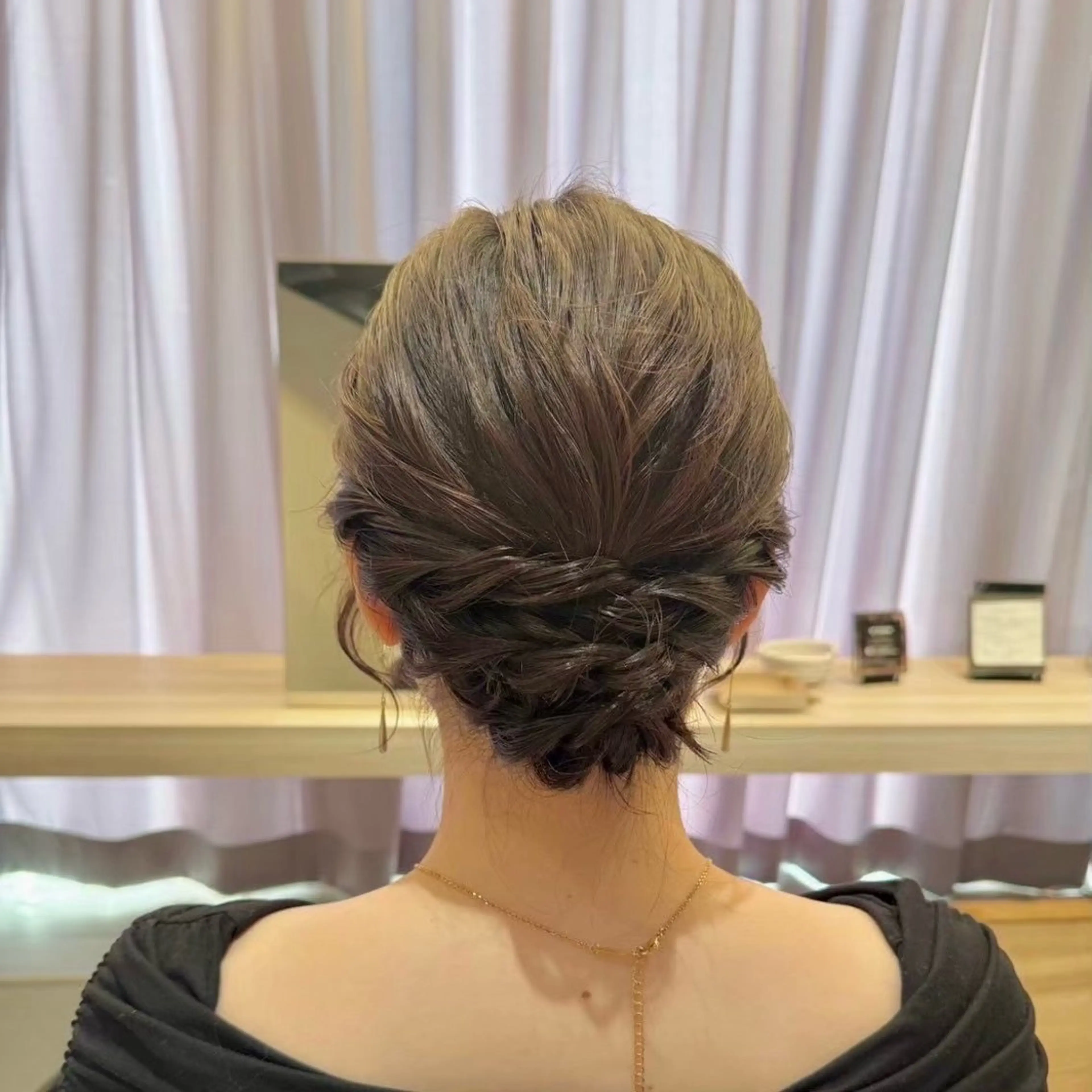 ミディアム ヘアアレンジ 成人式 ハーフアップ 褒められヘアメイク /‎ボブ女子🐶みおのその他イメージ