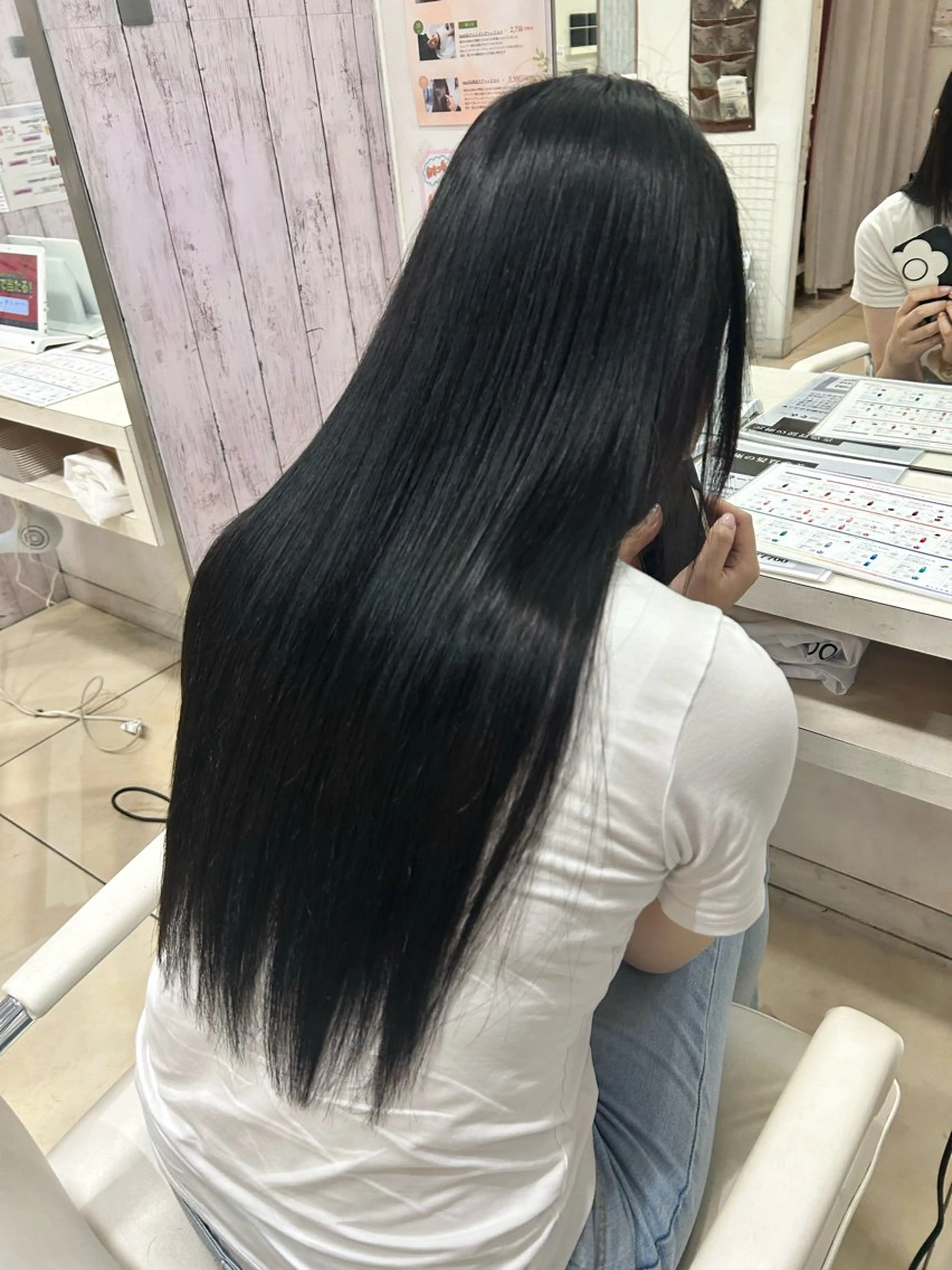 ロング カット ヘアカラー トリートメント 【髪質改善カラー】 瀧田嵐士🇰🇷のヘアスタイル