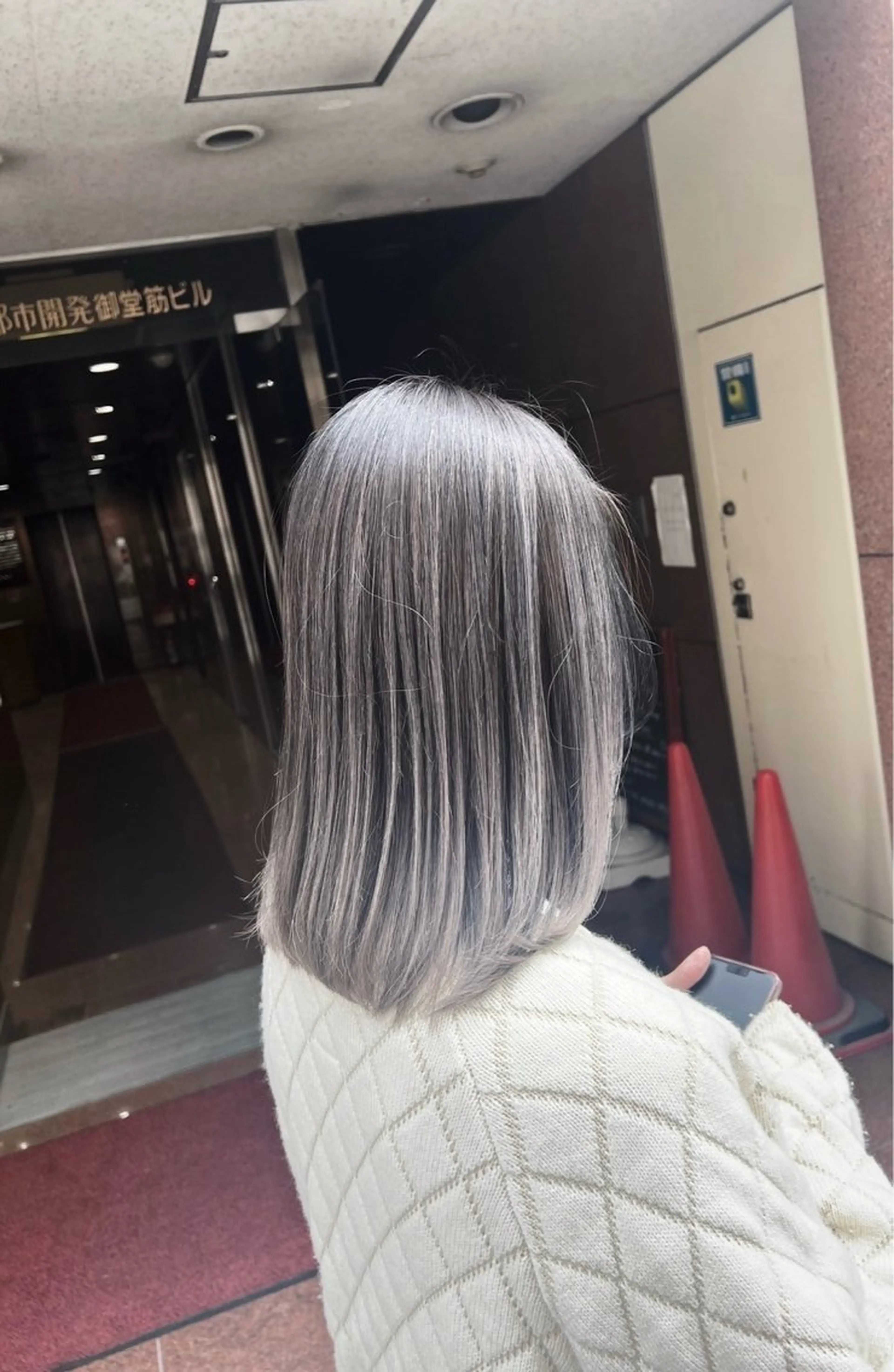 ミディアム カラー バレイヤージュ グレージュ レイヤーカット ヘアカラー トリートメント ROBIN所属・指名数No.1 /NAOYAのヘアスタイル