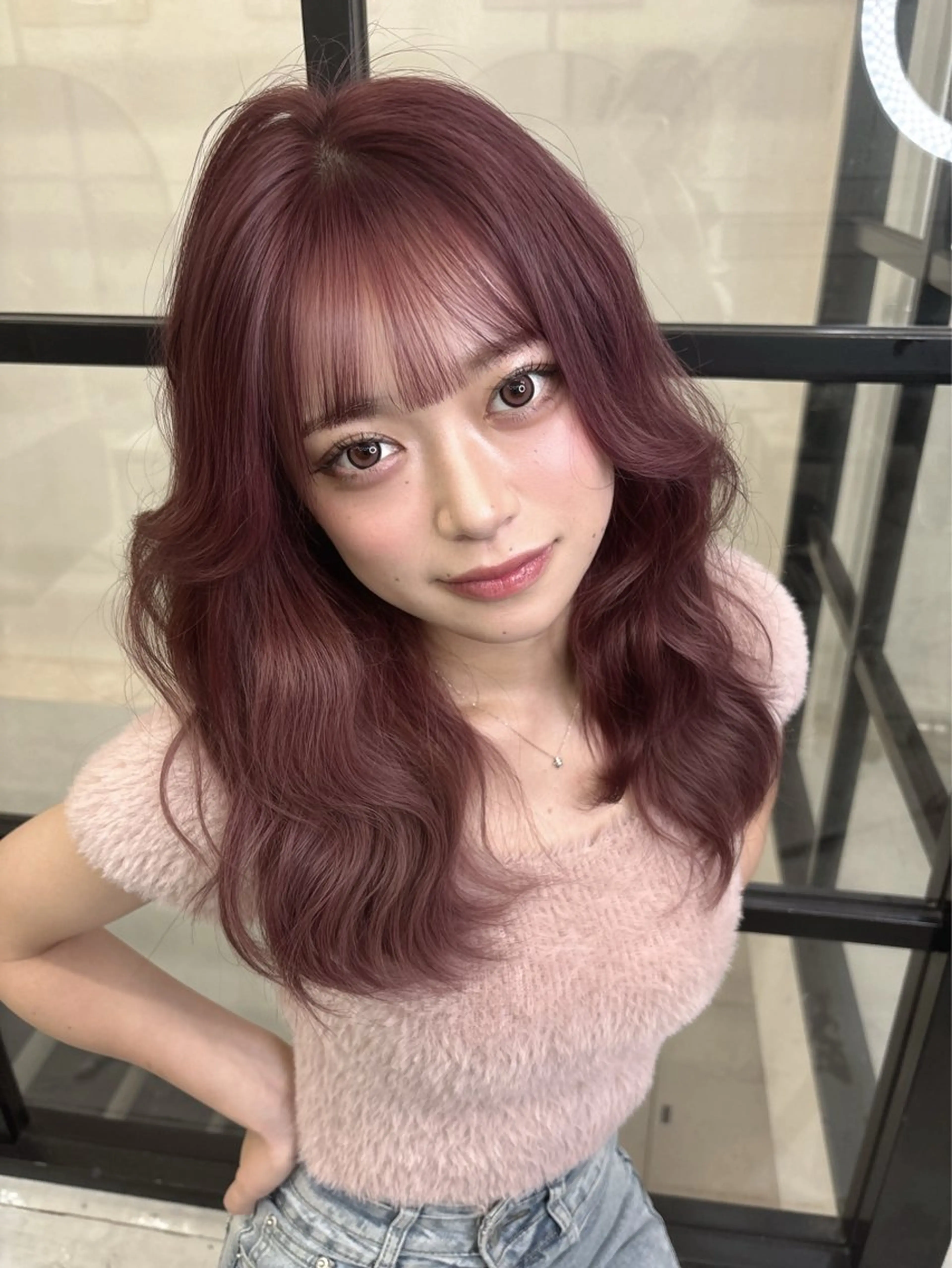 ロング ヘアカラー MaisonHALU さくらのヘアスタイル