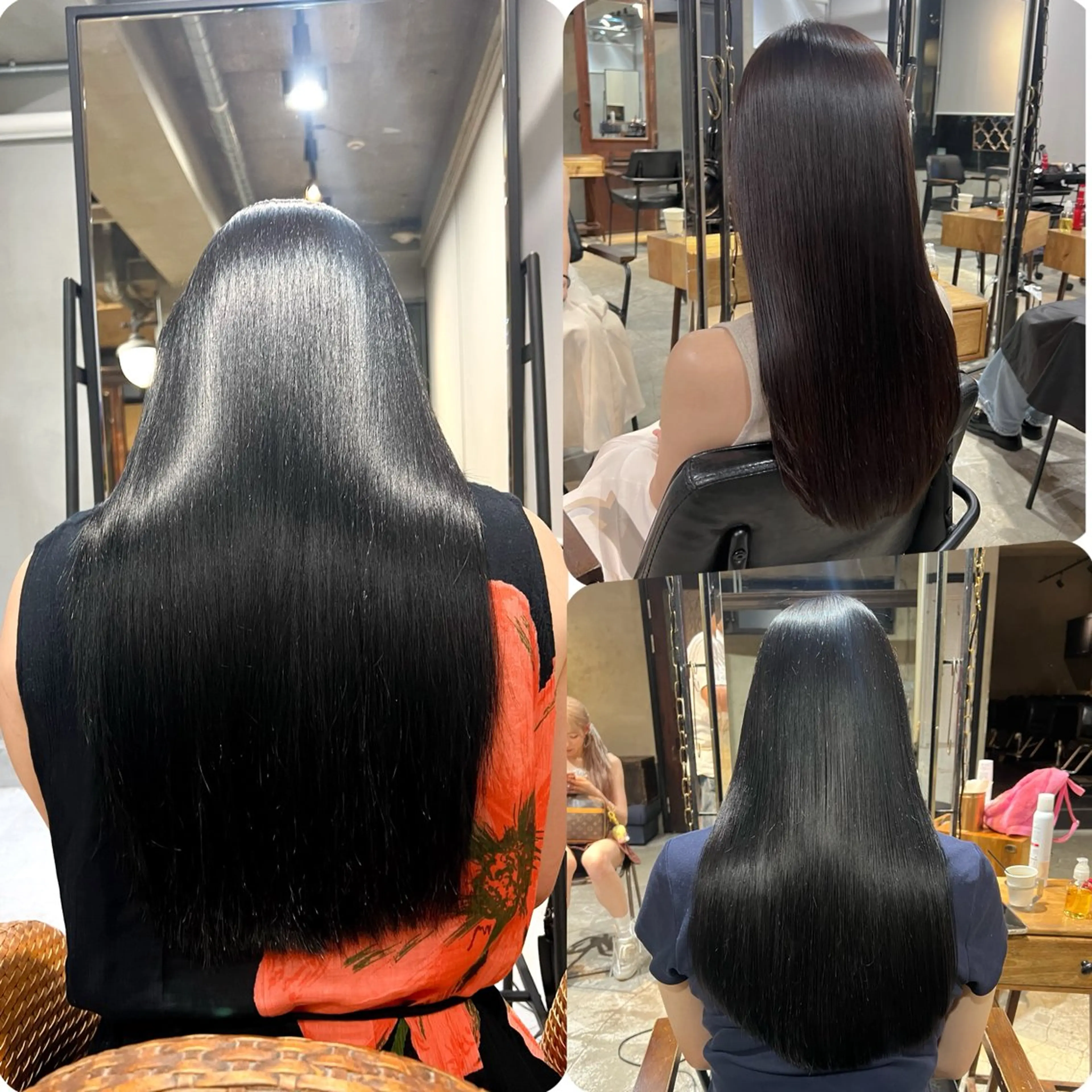 ロング カラー ヘアアレンジ 黒髪 透明感カラー ロング 縮毛矯正 カット ヘアカラー 縮毛矯正 トリートメント レイヤー/艶髪矯正 🪐takushiのヘアスタイル