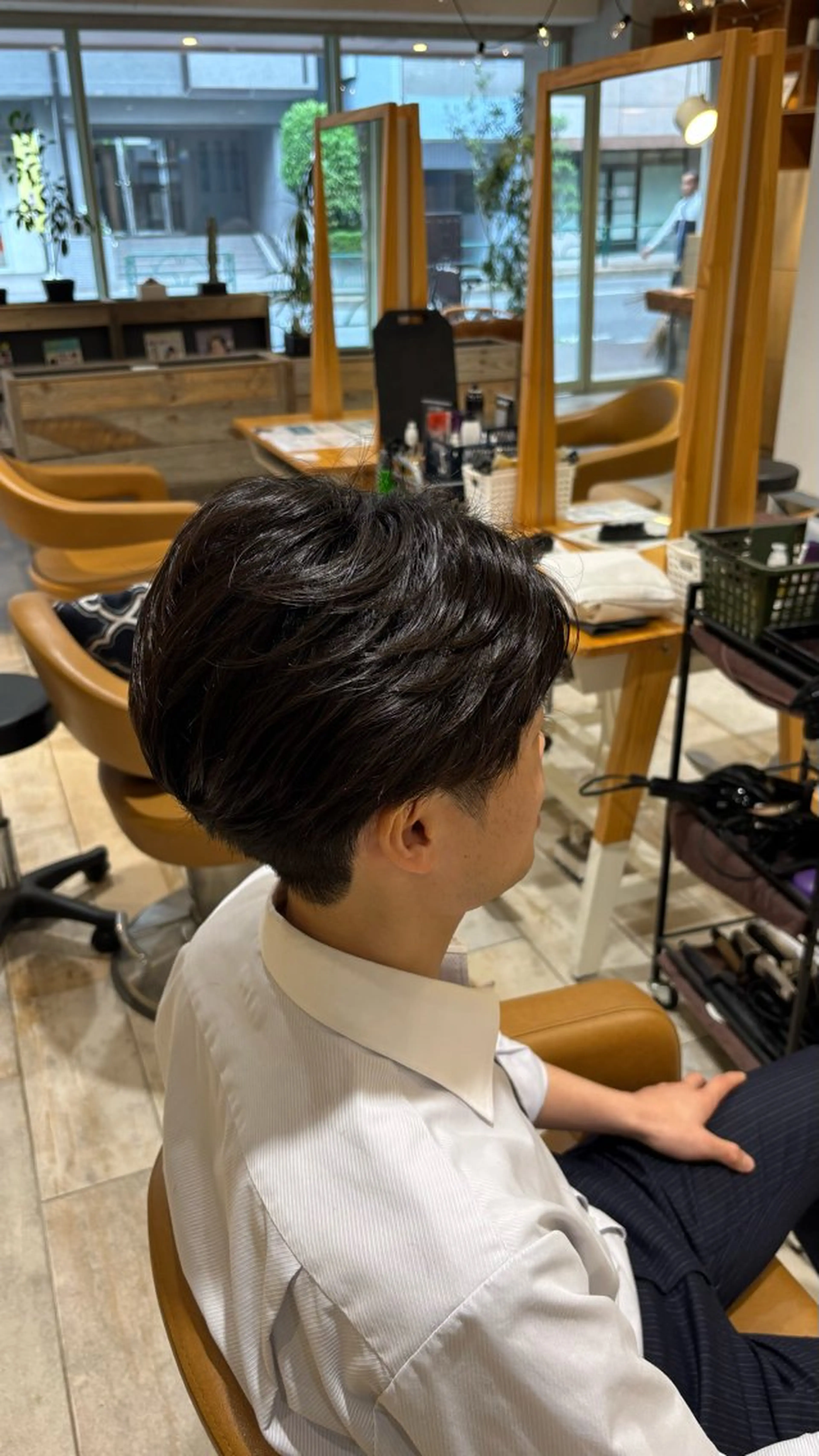 ショート パーマ メンズ メンズパーマ ニュアンスパーマ パーマ EARTH三鷹 KOKOROのヘアスタイル