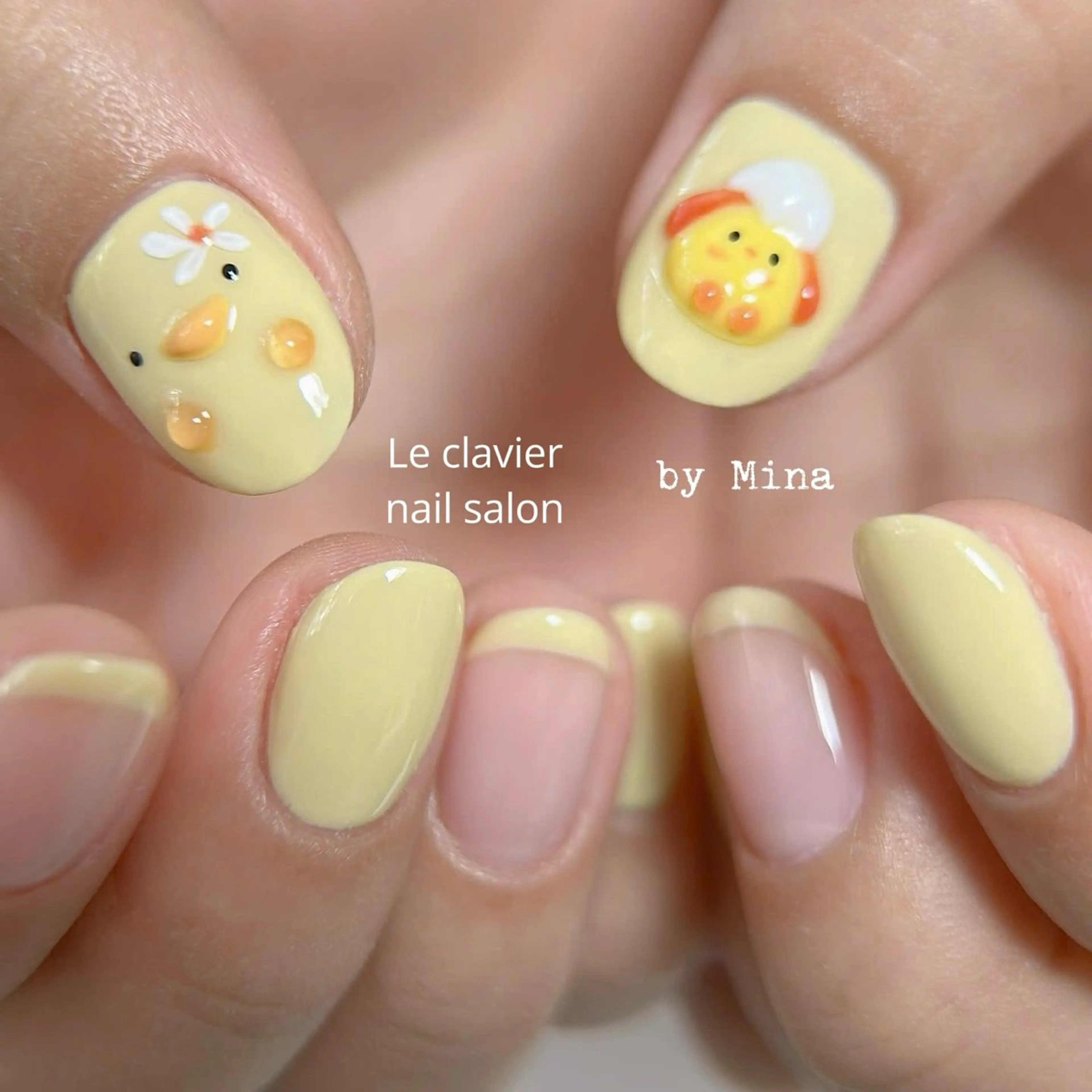 ネイル アートネイル 長さ出し ジェルネイル パラジェル スカルプネイル Mina Nailのネイルデザイン