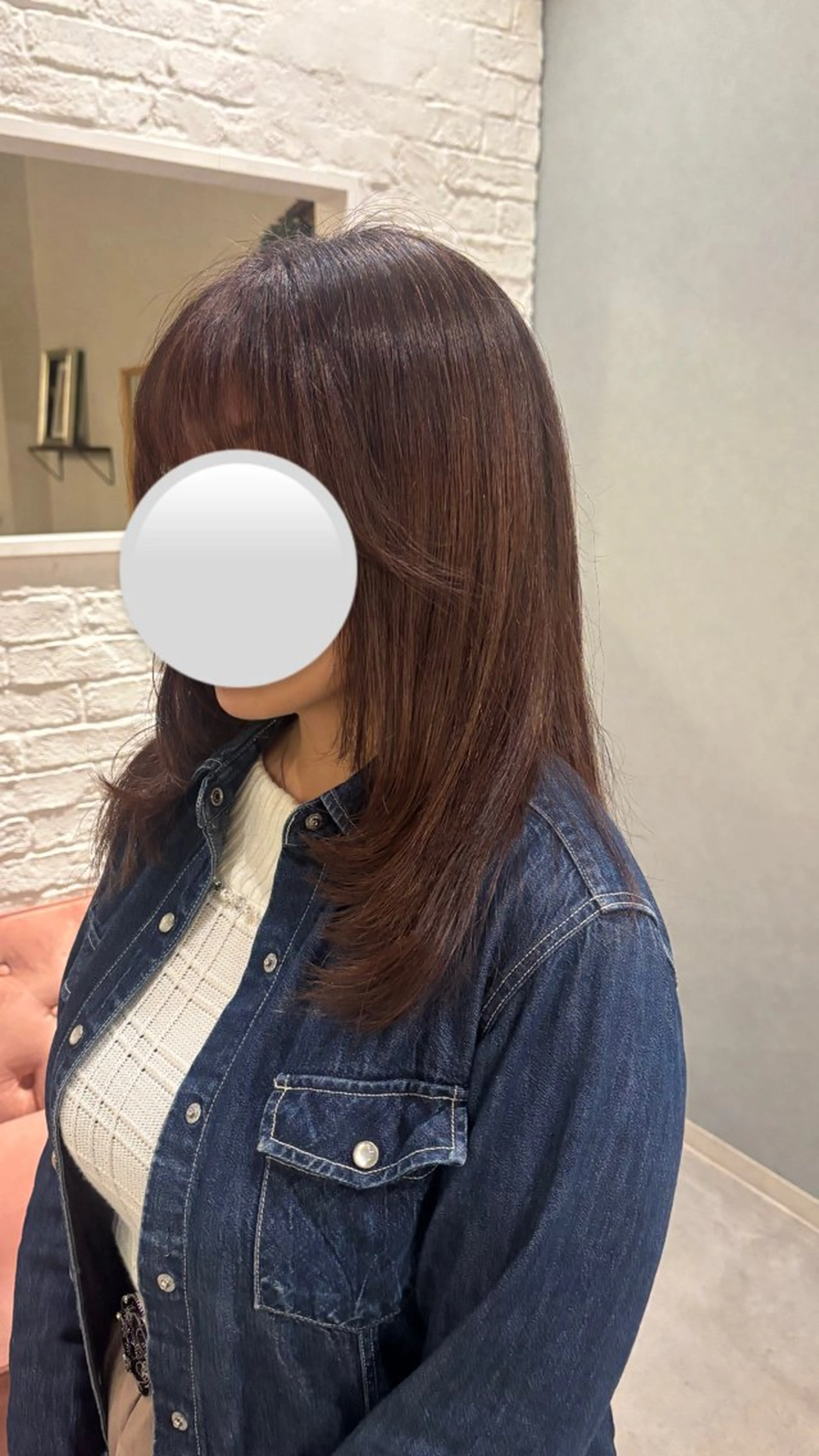 ミディアム RosierBleu 中山のヘアスタイル
