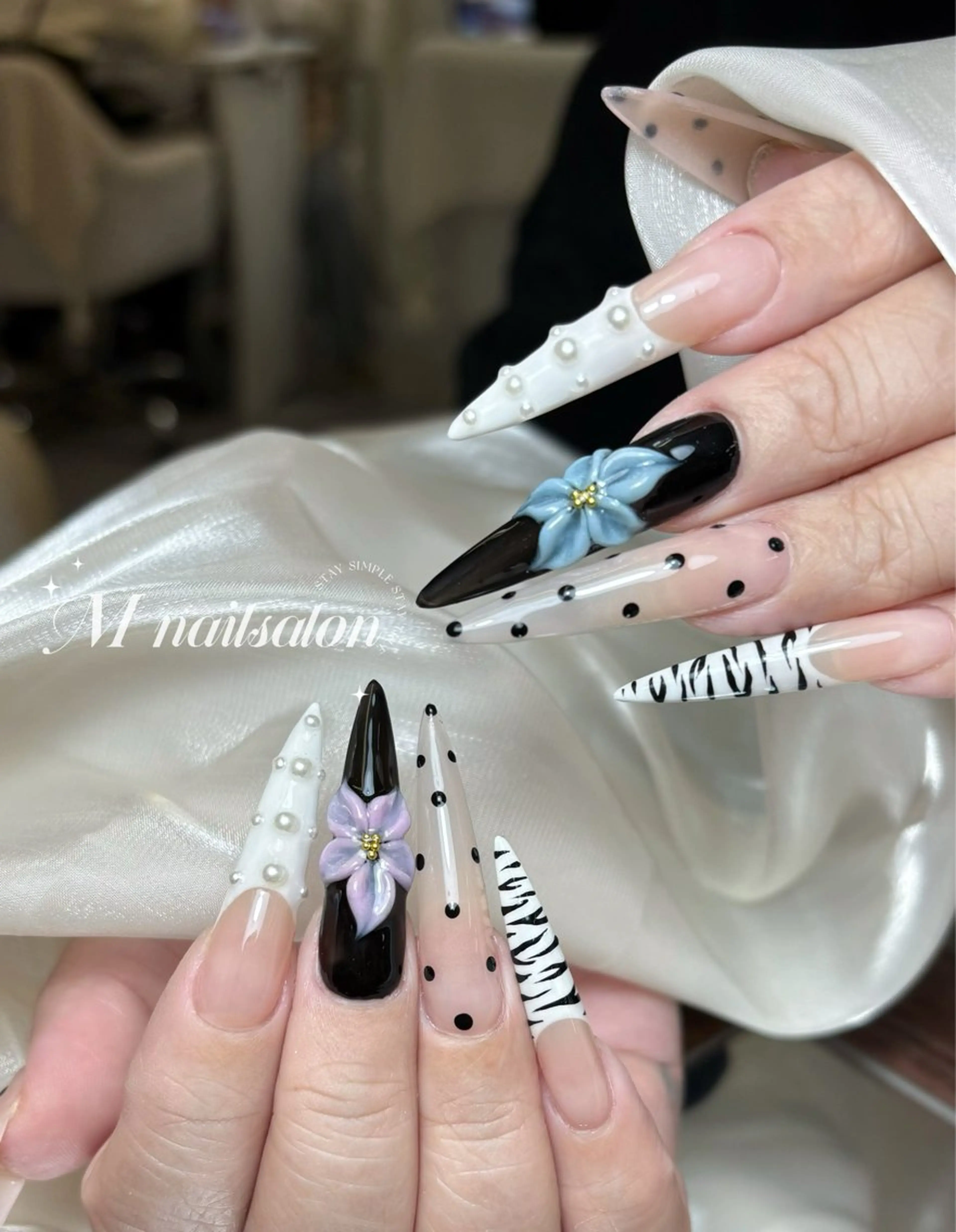 ネイル ハンドネイル M🌷nail 長さだし専門店のネイルデザイン