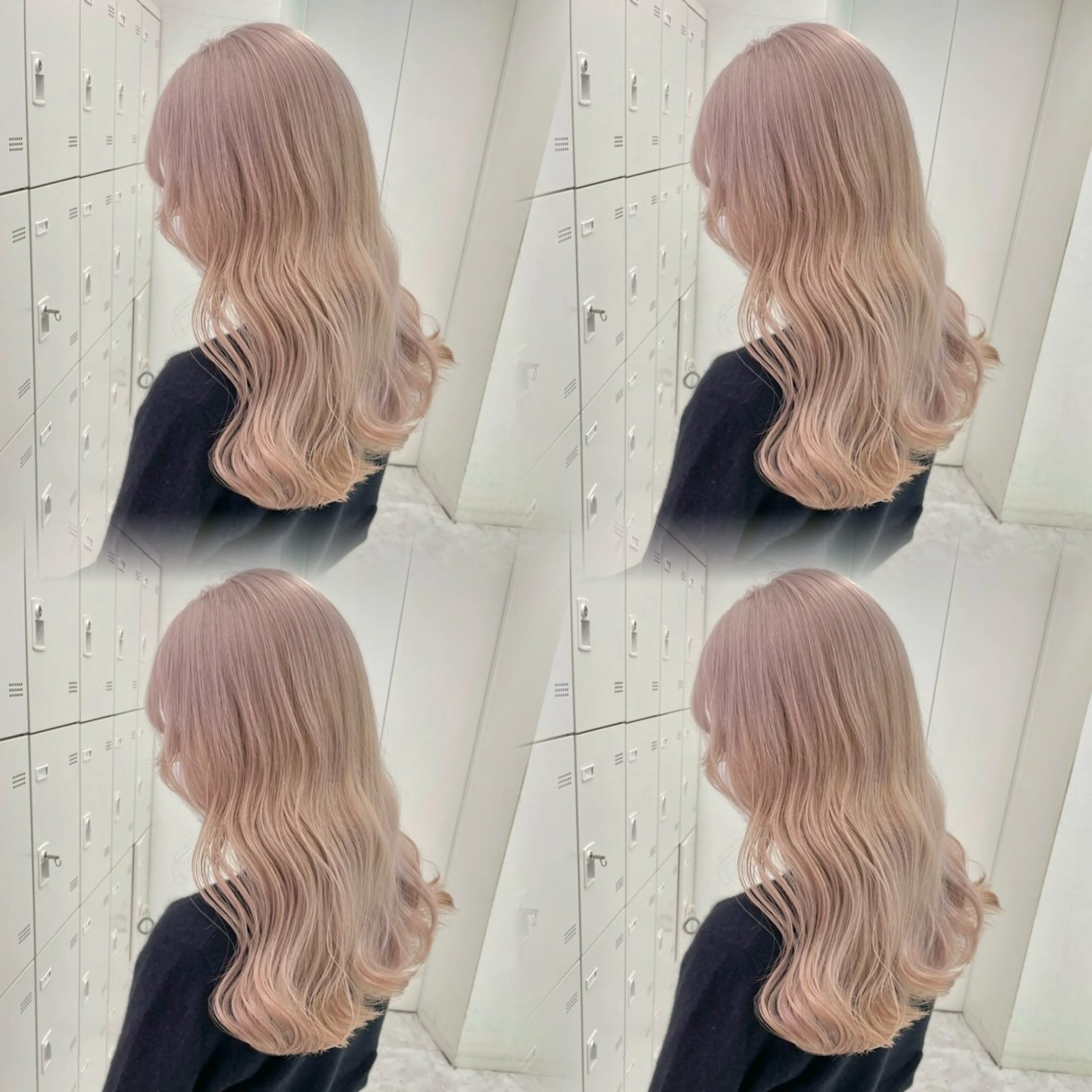 ロング カラー ヘアカラー ダメージレスハイ トーン💖kanonのヘアスタイル